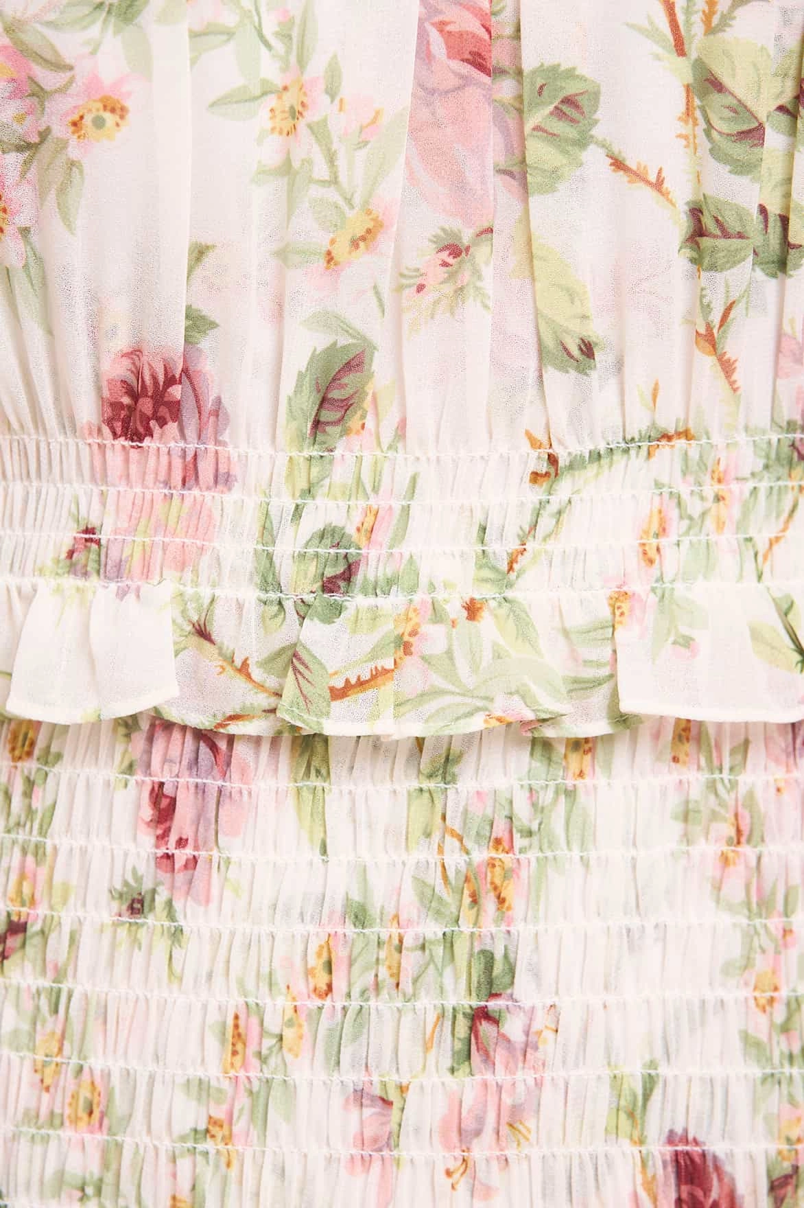 Simple Texture Colette's Rose Emilia Georgette Micro Mini Dress