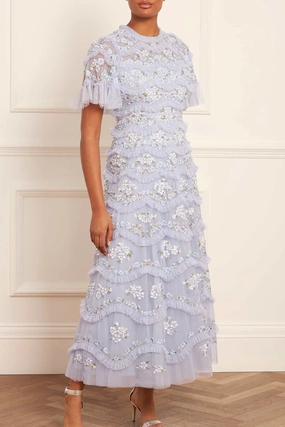 Daisy Wave Ankle Gown Cool Texture