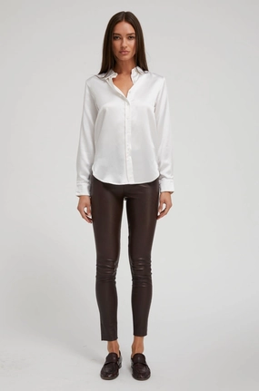 Dark Chocolate Leather Ankle Chill Day