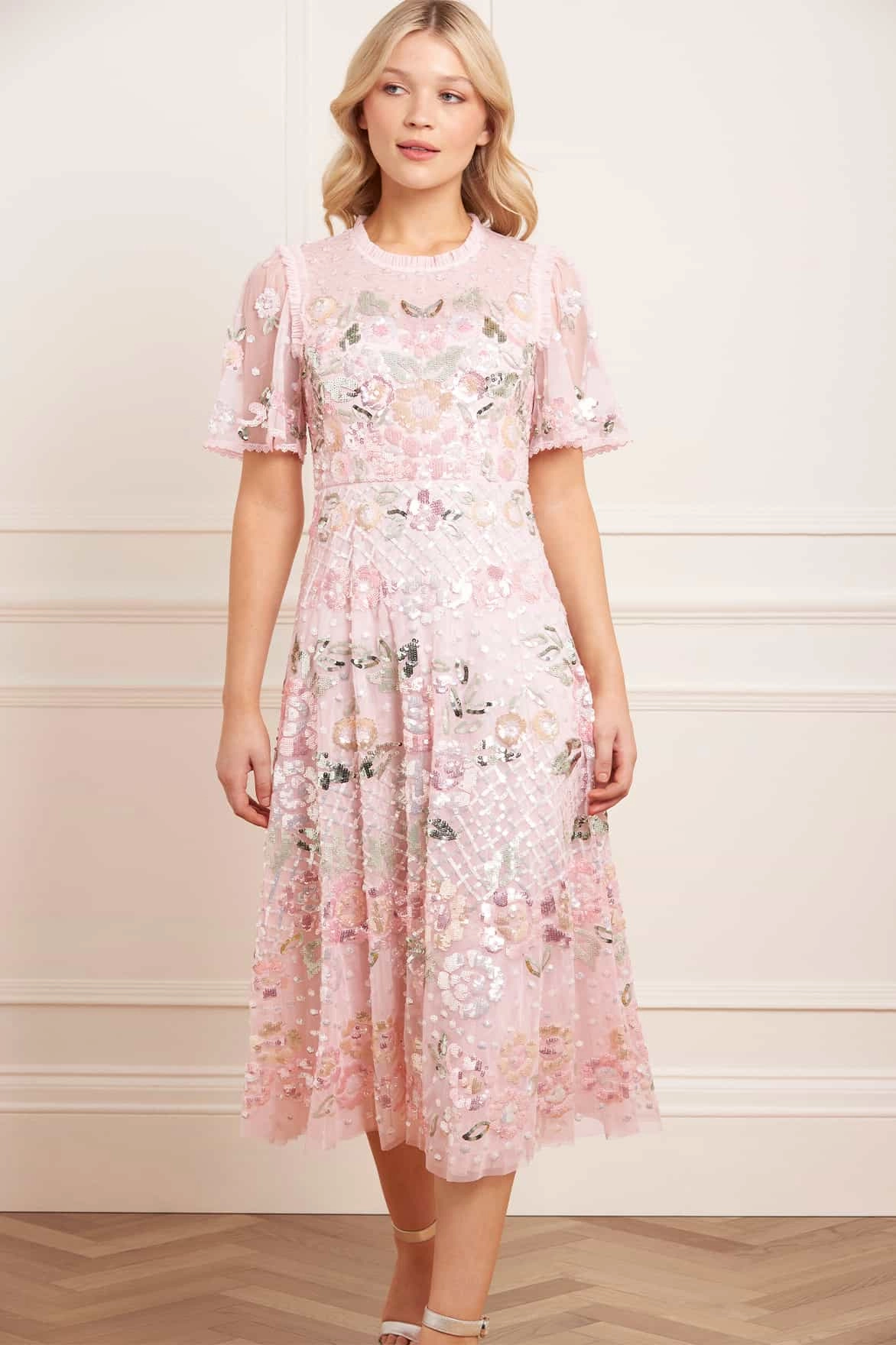 Boho Aesthetic Rosalie Short Sleeve Ballerina Dress