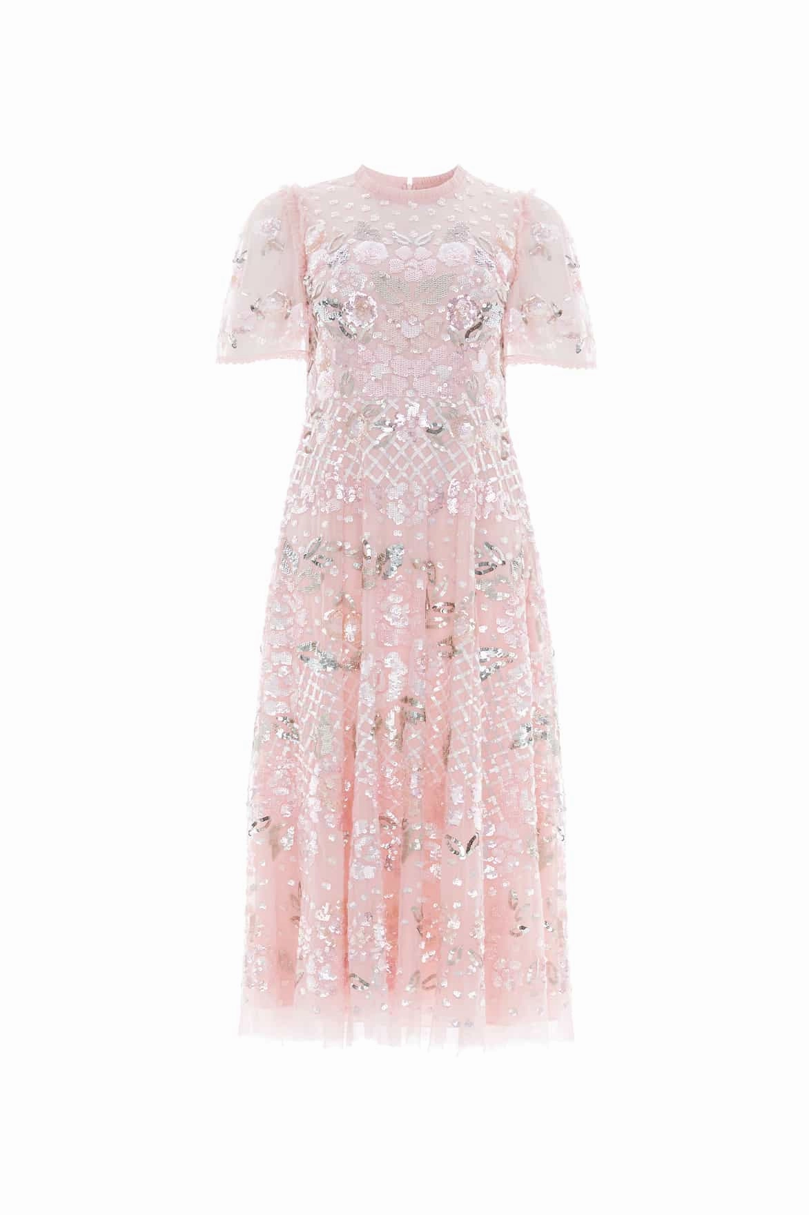 Crisp Silhouette Rosalie Short Sleeve Ballerina Dress