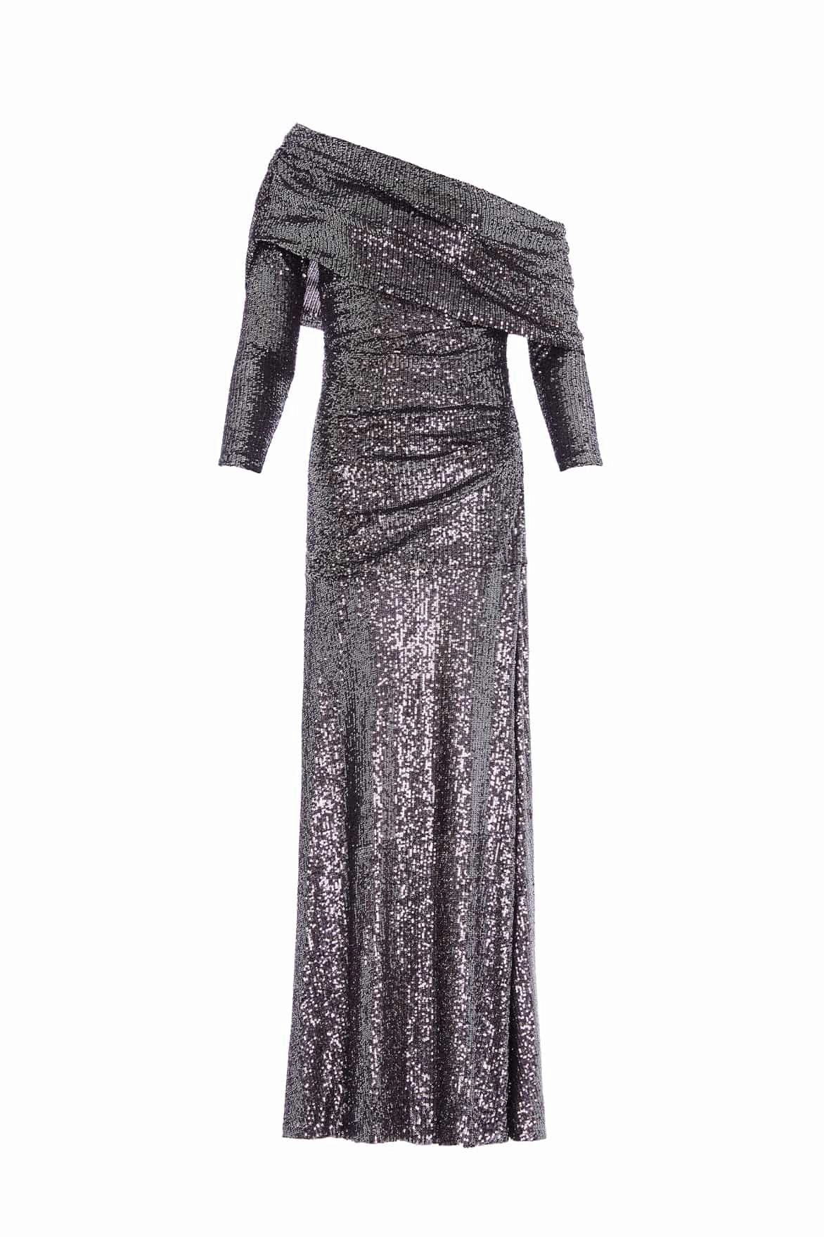 Minimal Harmony Comfortable shift dress Nova One-Shoulder Ankle Gown