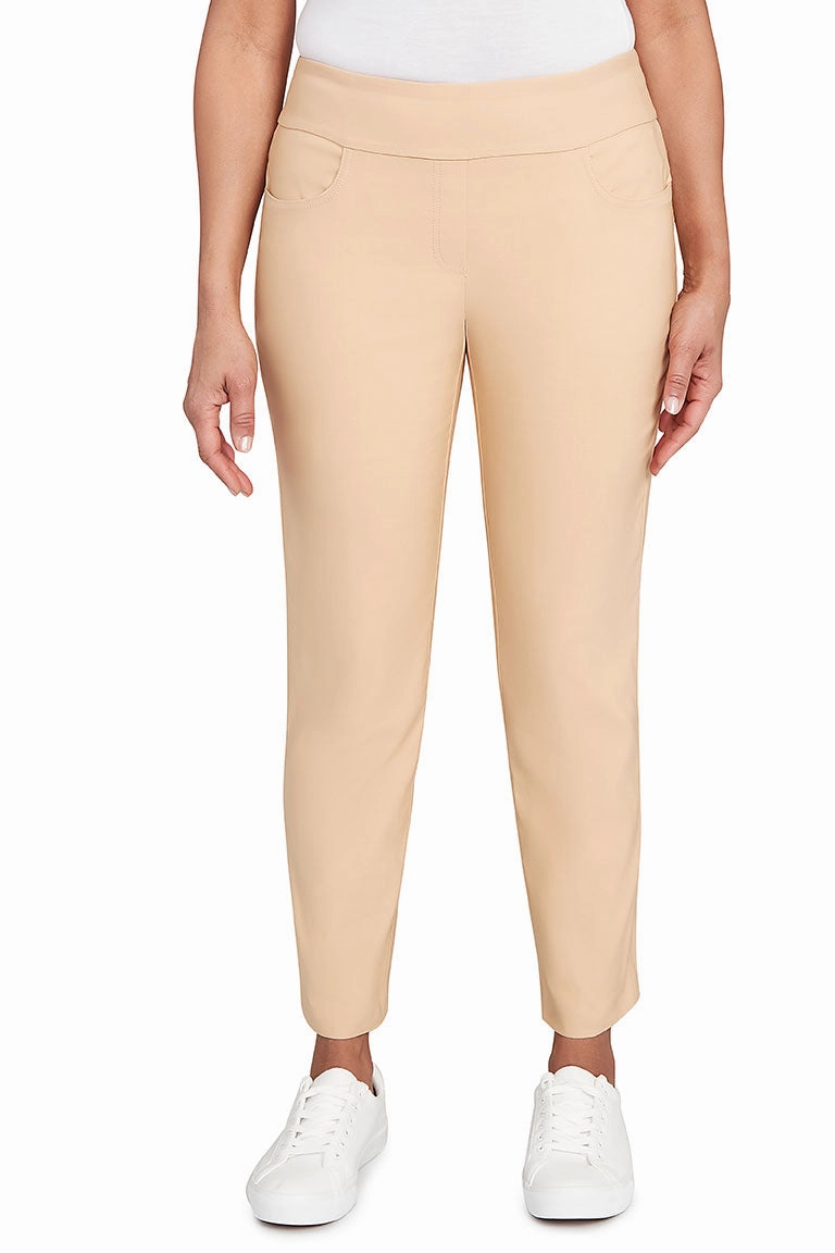 Fitted Design Flattering Look Silky Tech Pull-On Ankle Pant