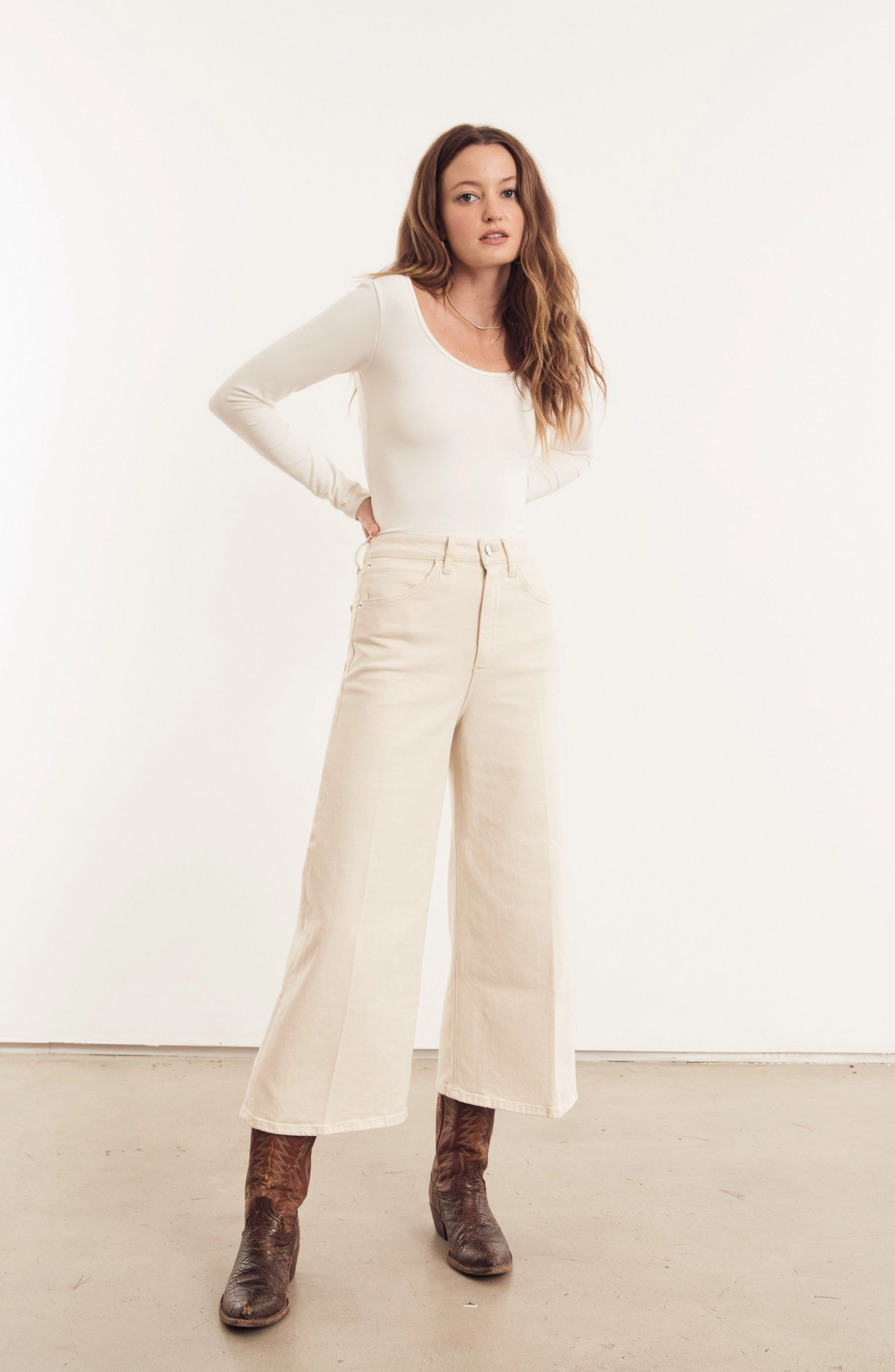 RecycledBlend Earhart Culotte Denim