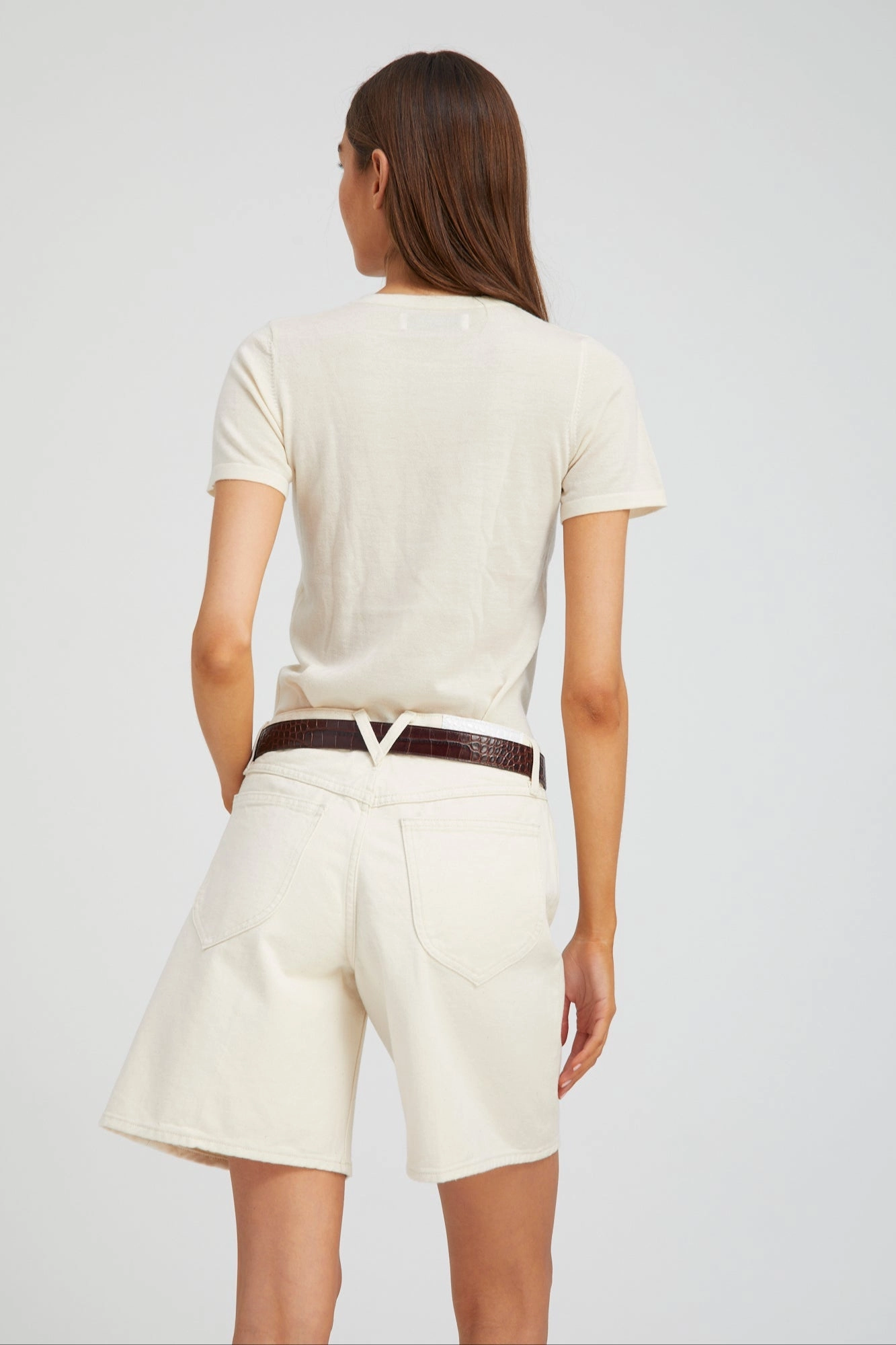 Yoko A-Line Denim Shorts Anti Pilling Treatment