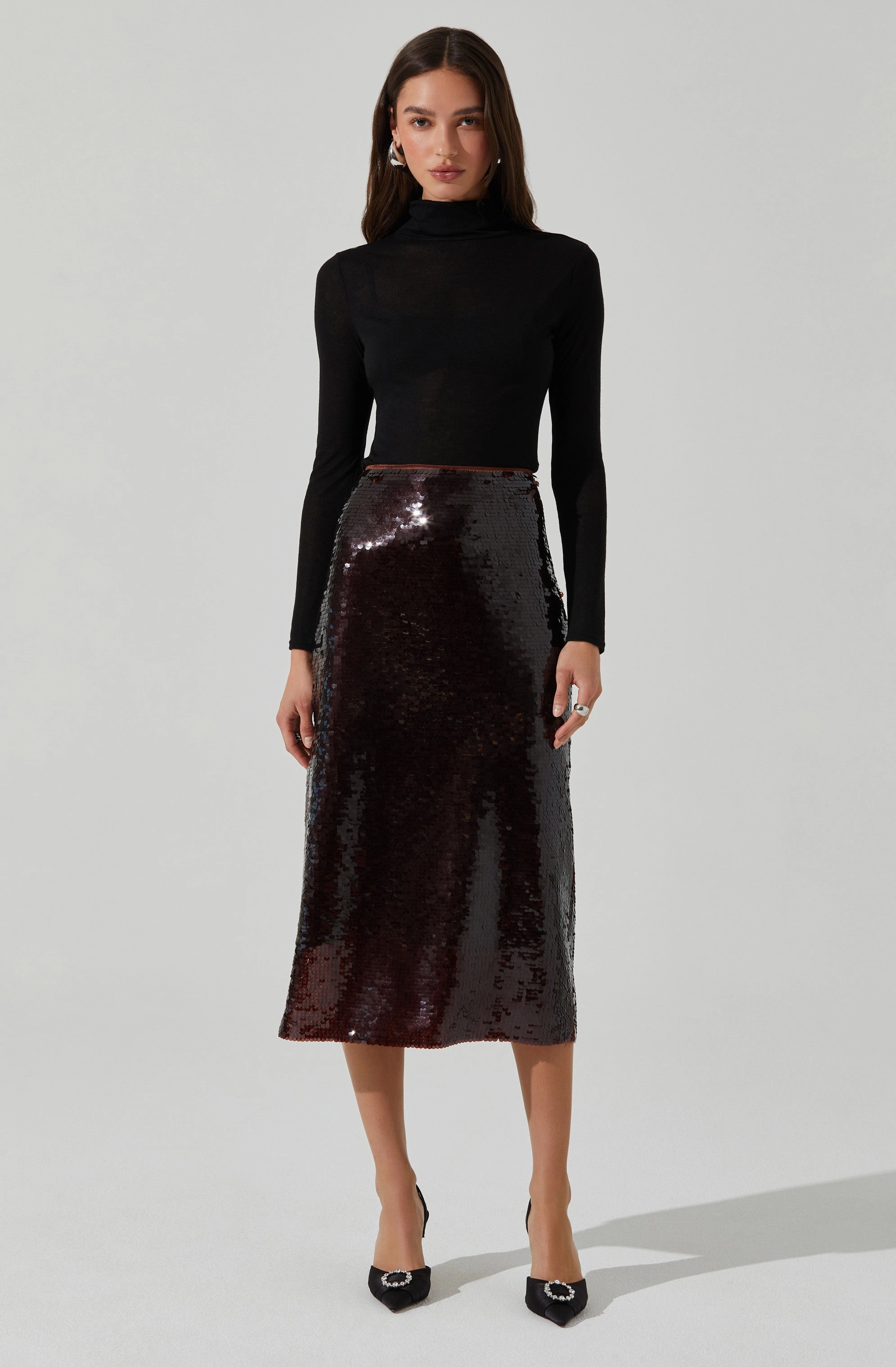 Elegant Look Dova Skirt in Brown