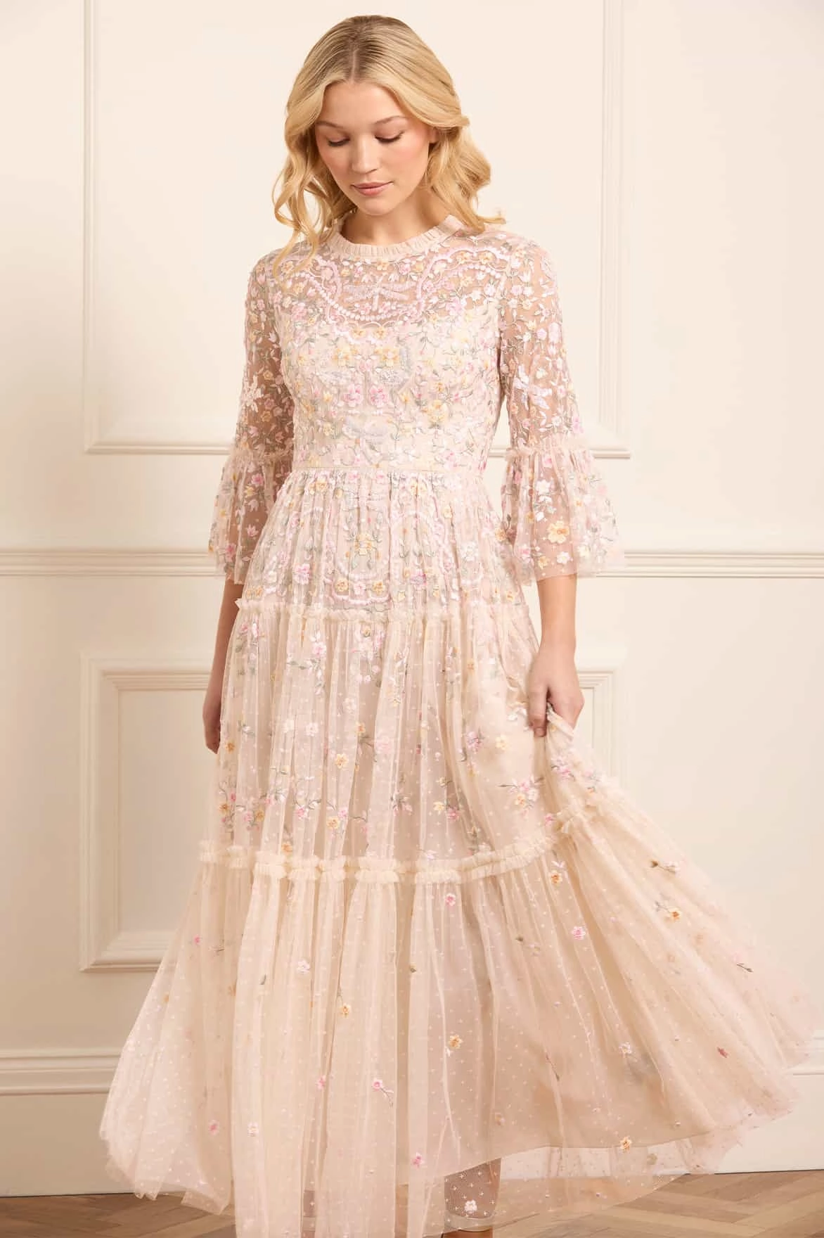 Dragonfly Garden Ankle Gown Fashion-Forward Fit Night Vibes