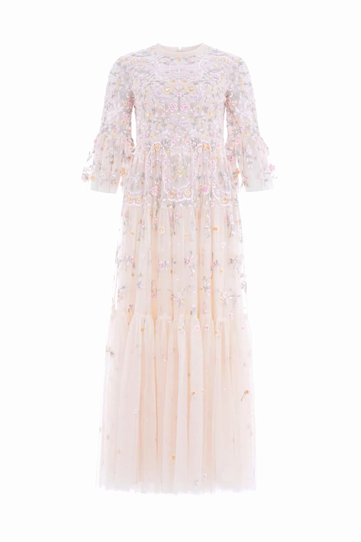 Dragonfly Garden Ankle Gown Waist-Cinching