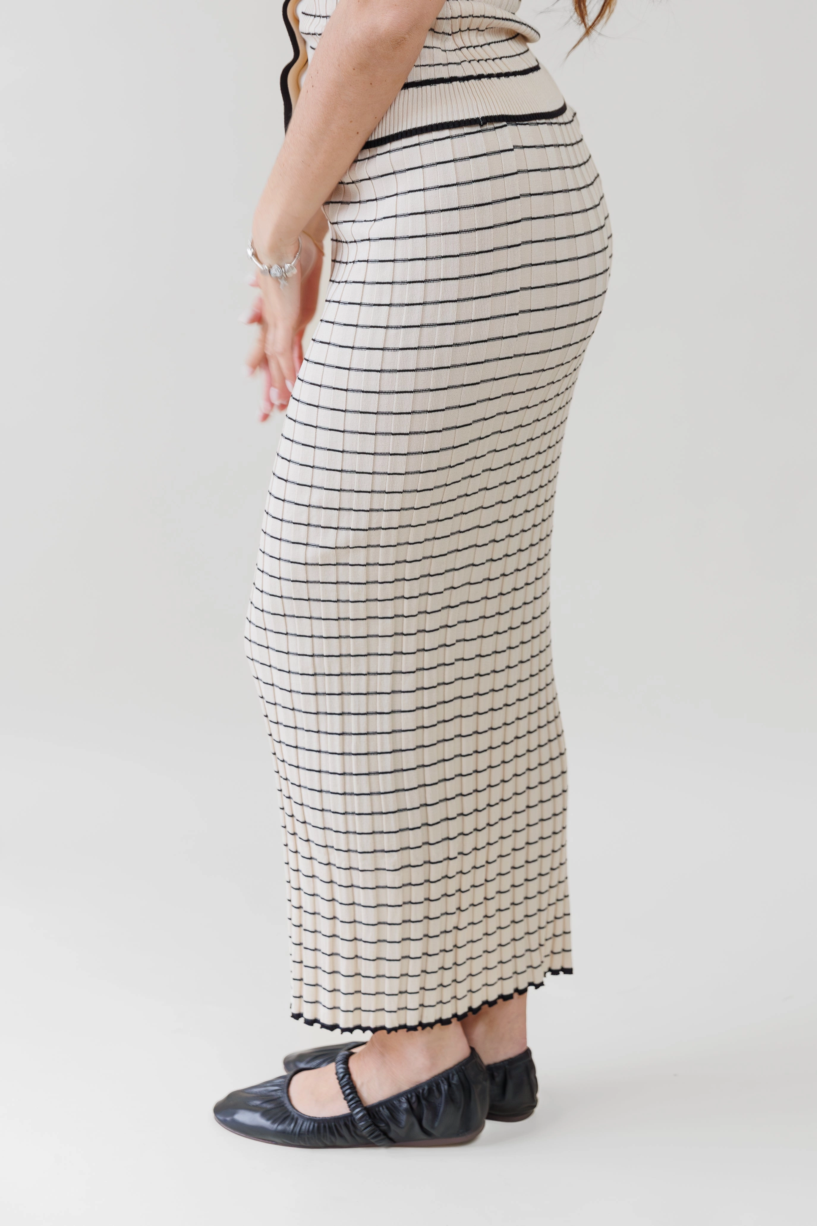 Soft Waist NOVA STRIPED SKIRT