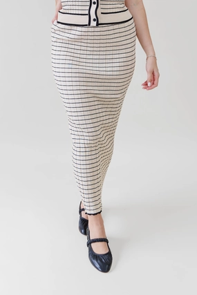 Quick-Dry Fabric NOVA STRIPED SKIRT
