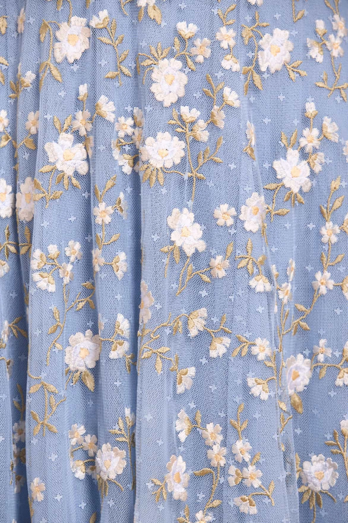 Chill Base Lea Ditsy One-Shoulder Ankle Gown