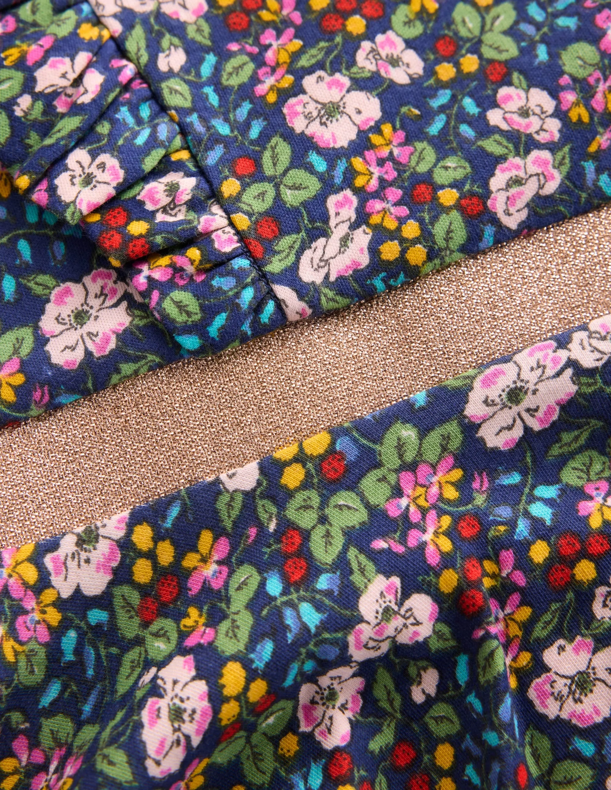 Minimal Motion Cora Twirly Jersey Dress-Starboard Blue Berry Floral