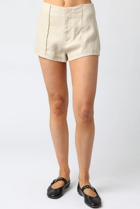 Vacation Outfit CORA LINEN SHORTS