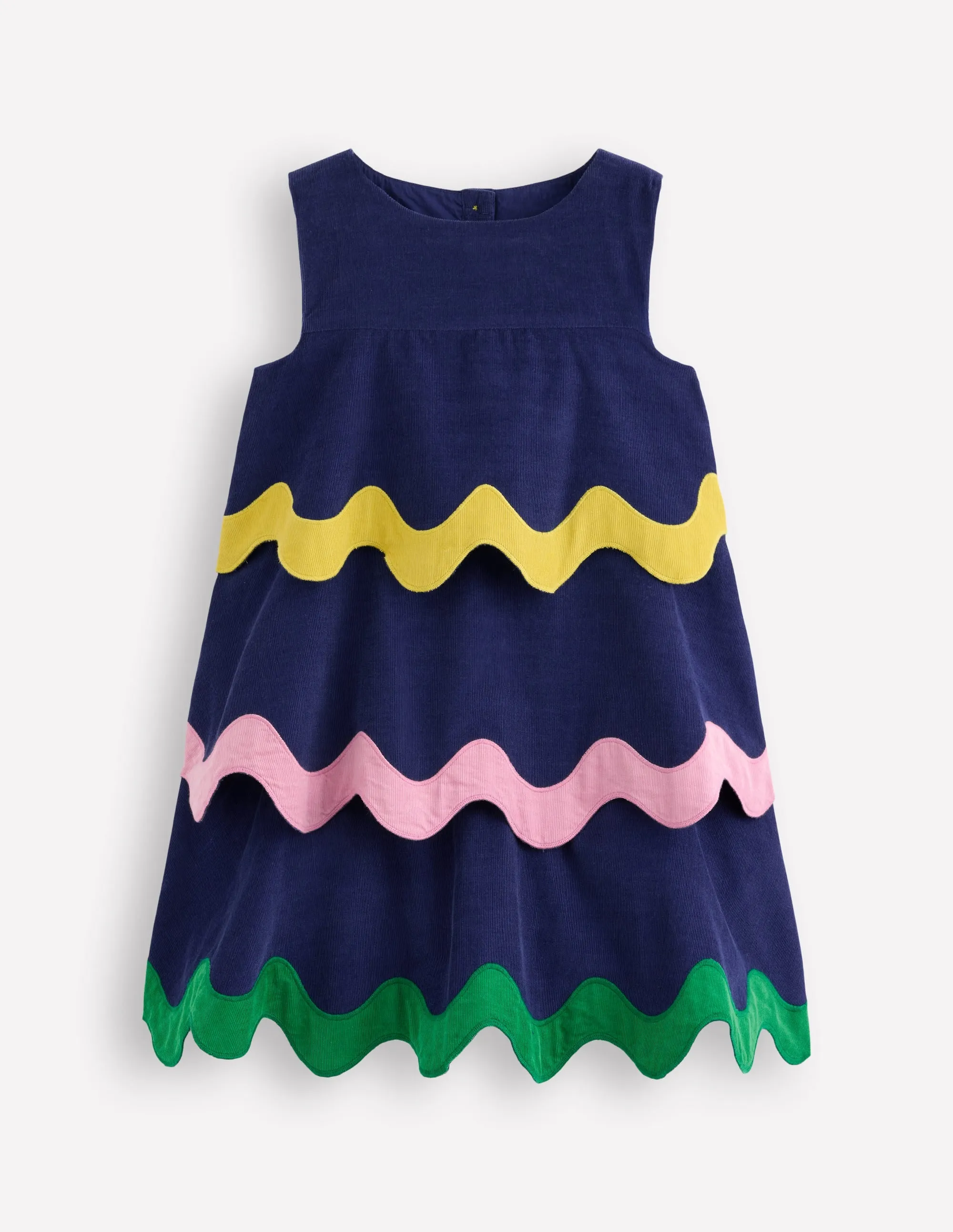 Air Layer Corduroy Pencil Dress-Sapphire Blue