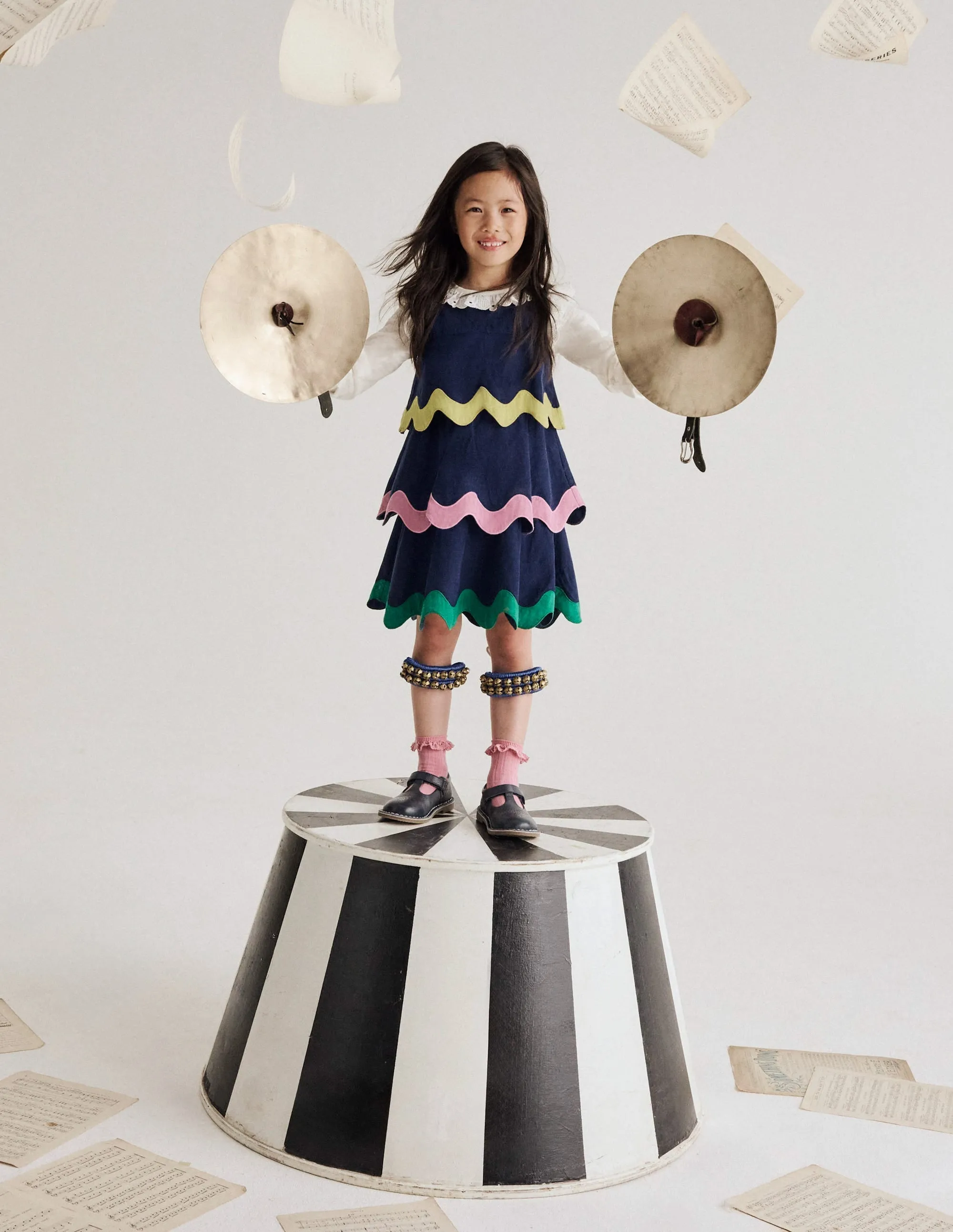 Airy Feel Corduroy Pencil Dress-Sapphire Blue