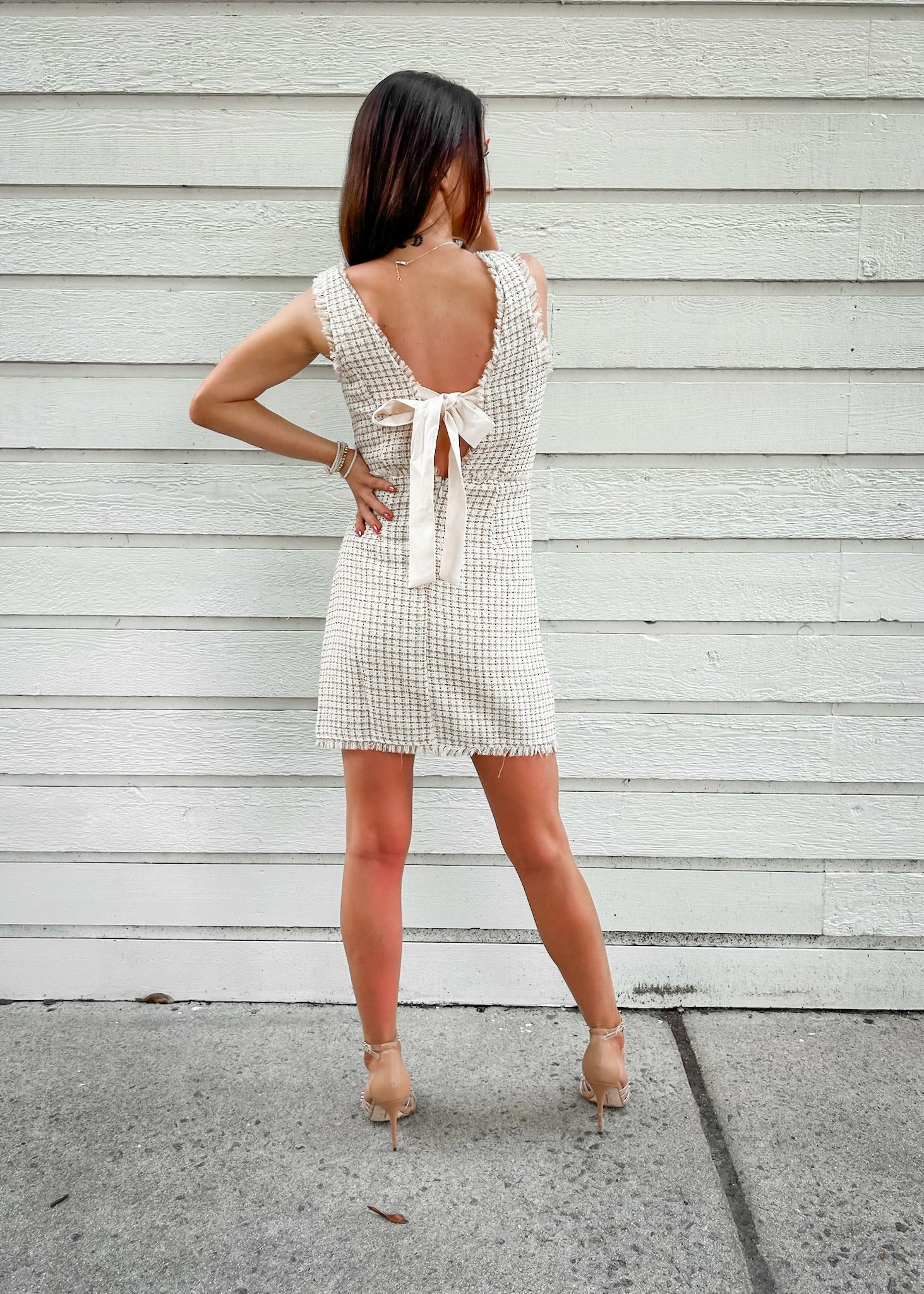 Earth Colors Comfortable Design CORNELIA MINI DRESS