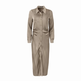 Jolie satin dress [Final Sale] Lace Accent Tailored Fit