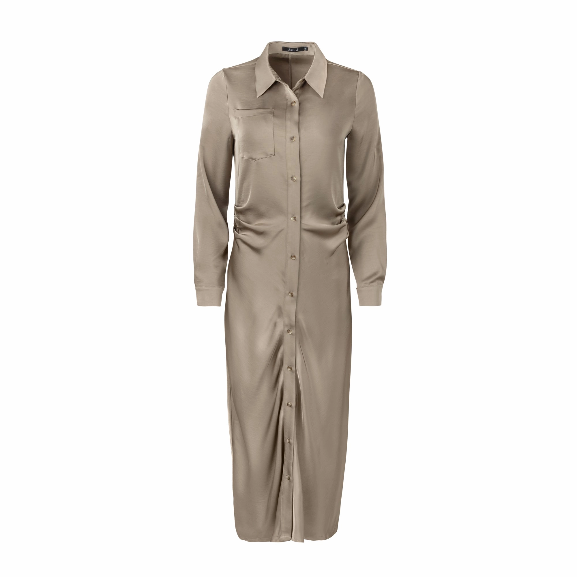 Jolie satin dress [Final Sale] Lace Accent Tailored Fit