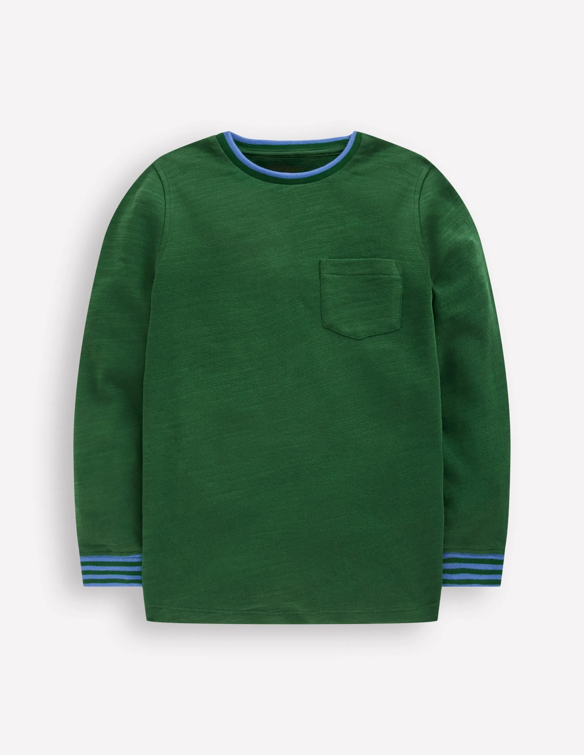 Cosy Mid-weight T-shirt-Pine Green QuickDryTechnology