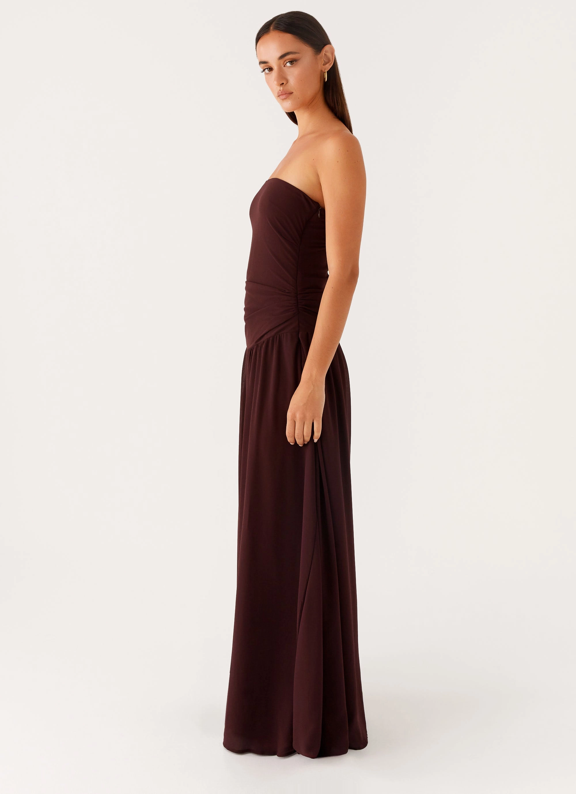 Covia Strapless Maxi Dress - Dark Chocolate