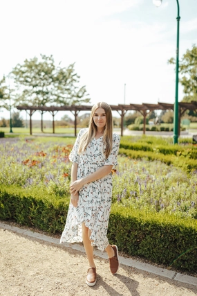 Lizzy Dress Flare Hem Modern Movement