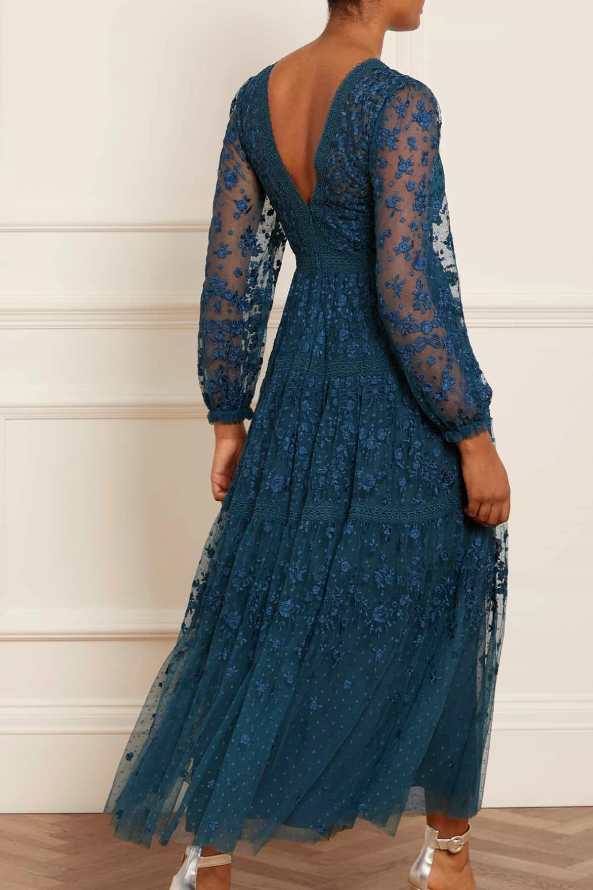 Celestia Ribbon Ankle Gown Soft Air Comfort and Elegance