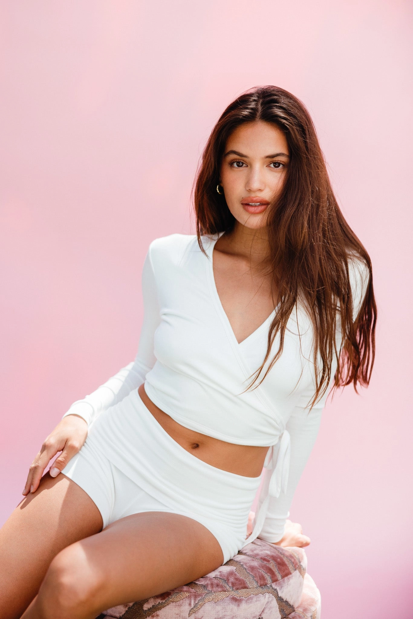 Cozy Short Baby Ribbed - White Bright Colors