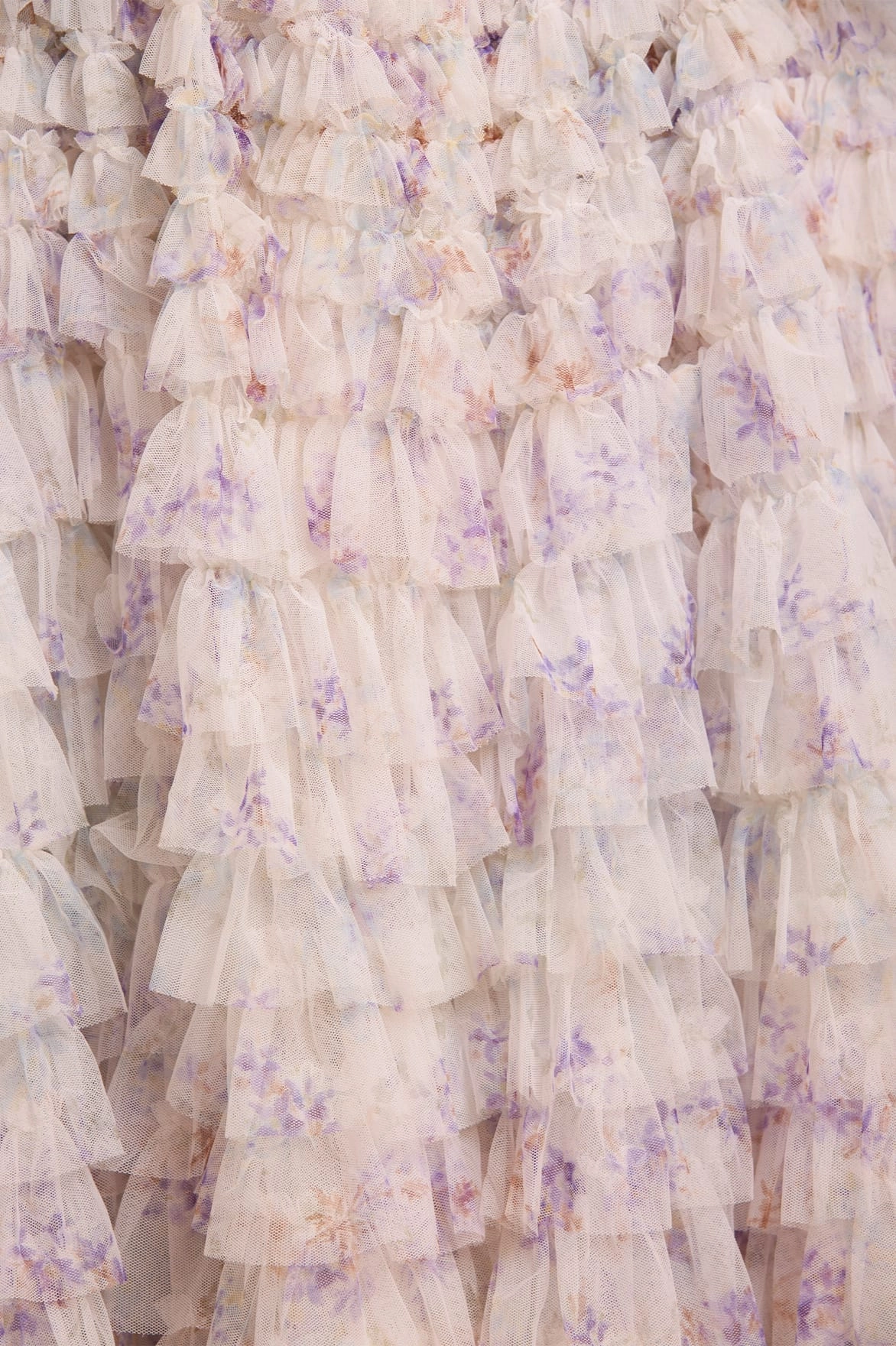 Detachable-Detail Lounge Style Ophelia Ditsy Hattie Ruffle Ankle Skirt