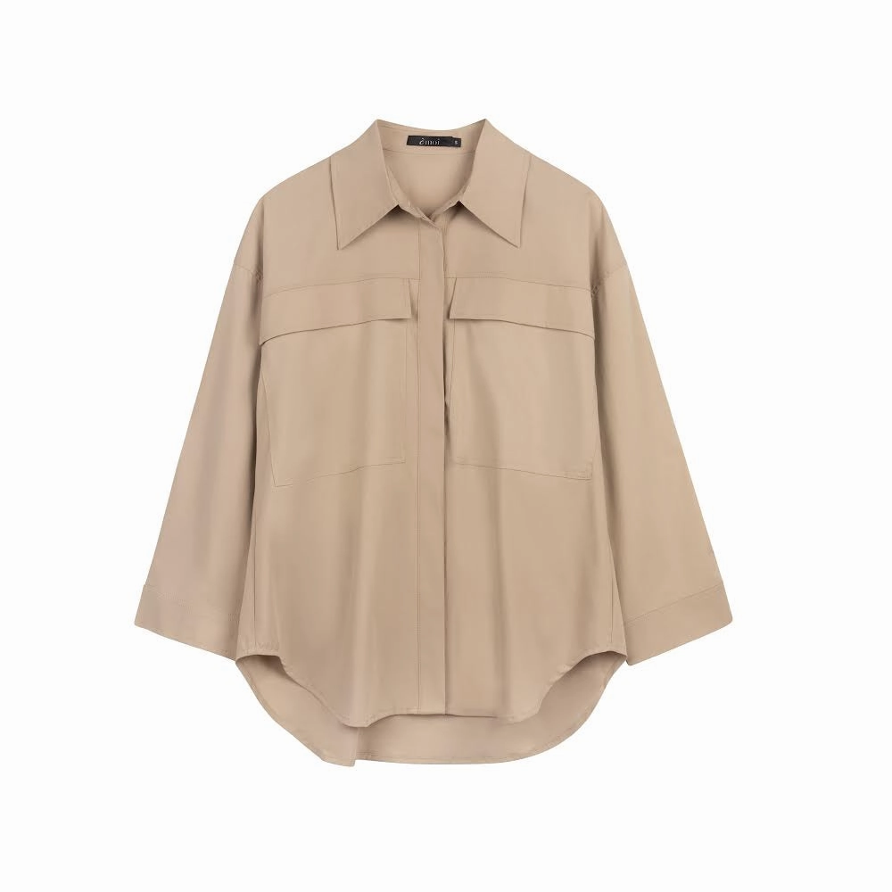 Contrast-Lining Cruz Set| Khaki [Final Sale]