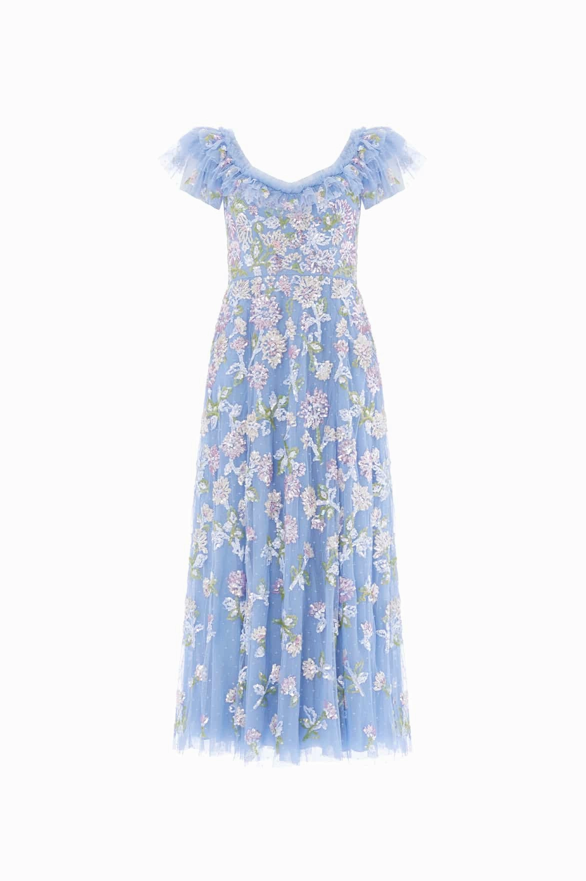 Sequin Dandelion Ruffle Ballerina Dress Refined fit Light Appeal