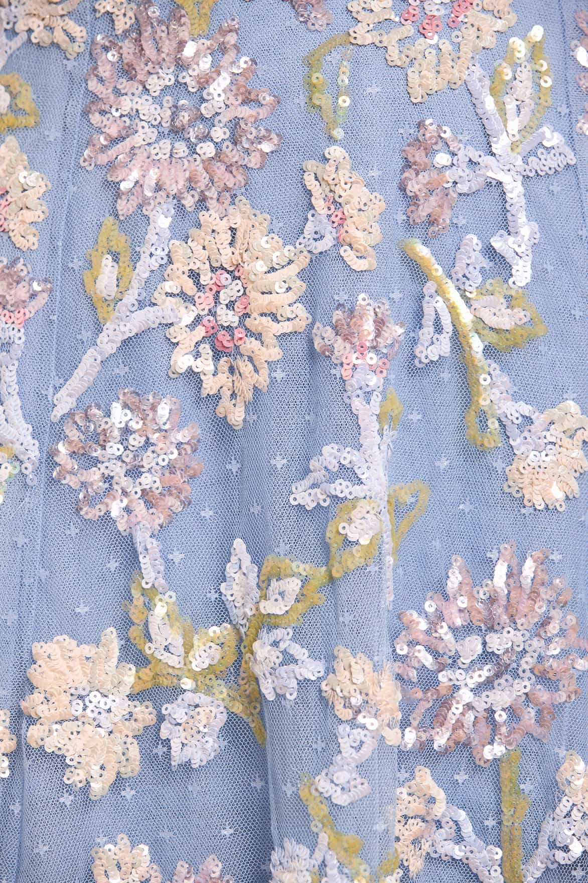 Sequin Dandelion Ruffle Ballerina Dress Clean Base Airy Comfort