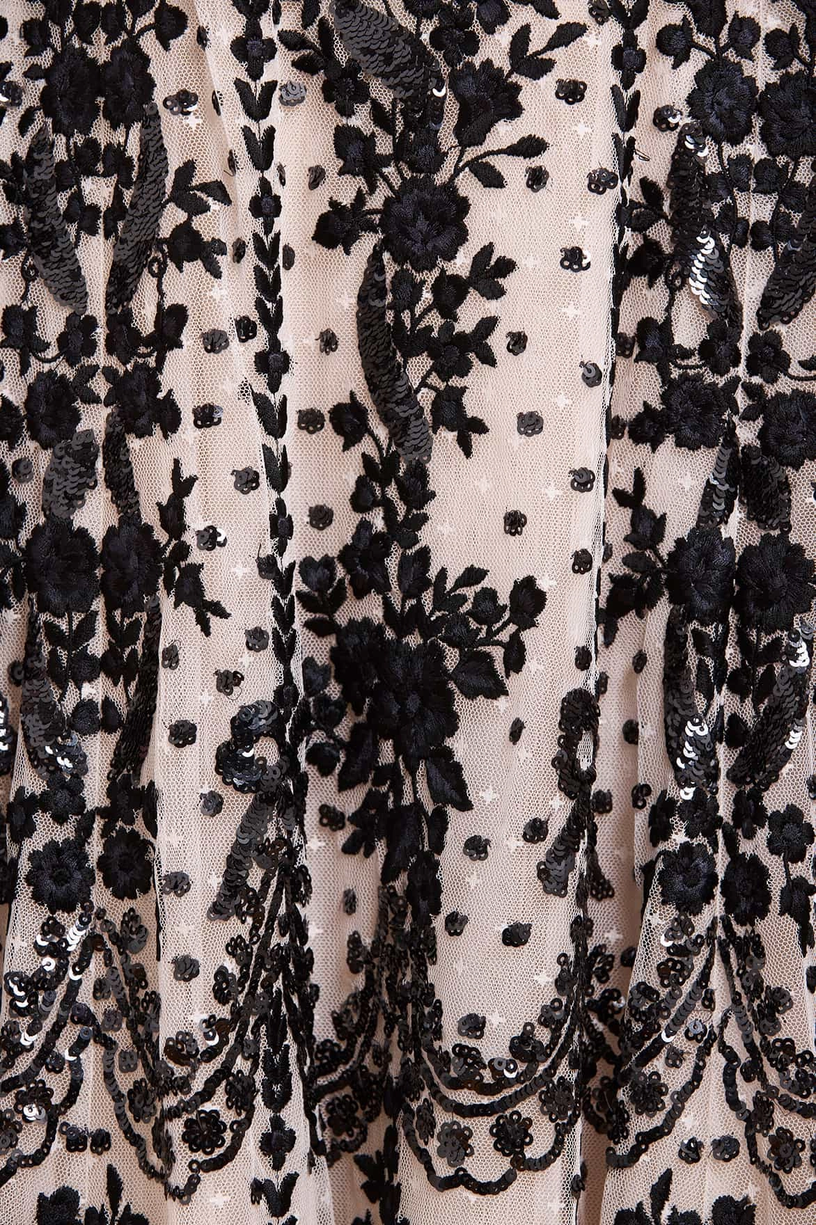 Elegant Mood Adeline Round Neck Ankle Gown