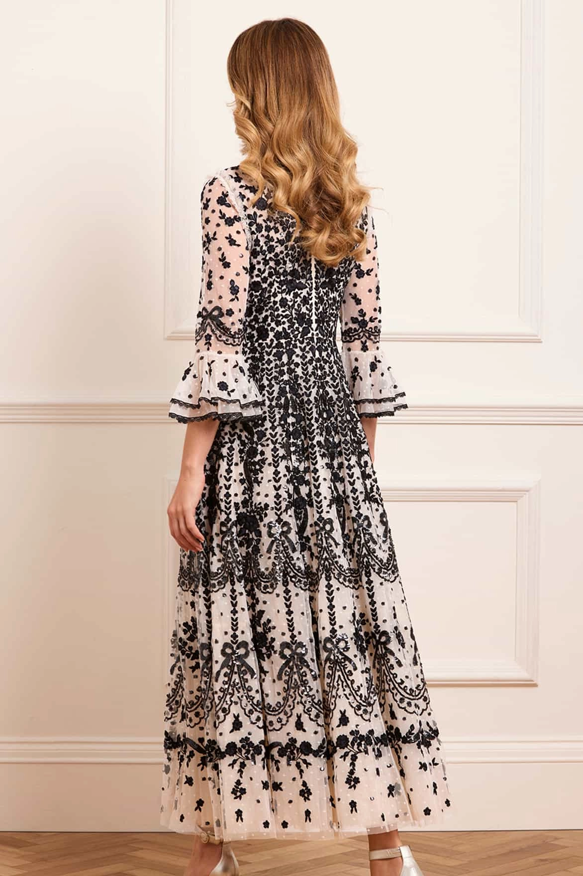 Adeline Round Neck Ankle Gown Casual Must-Have Fitted Base