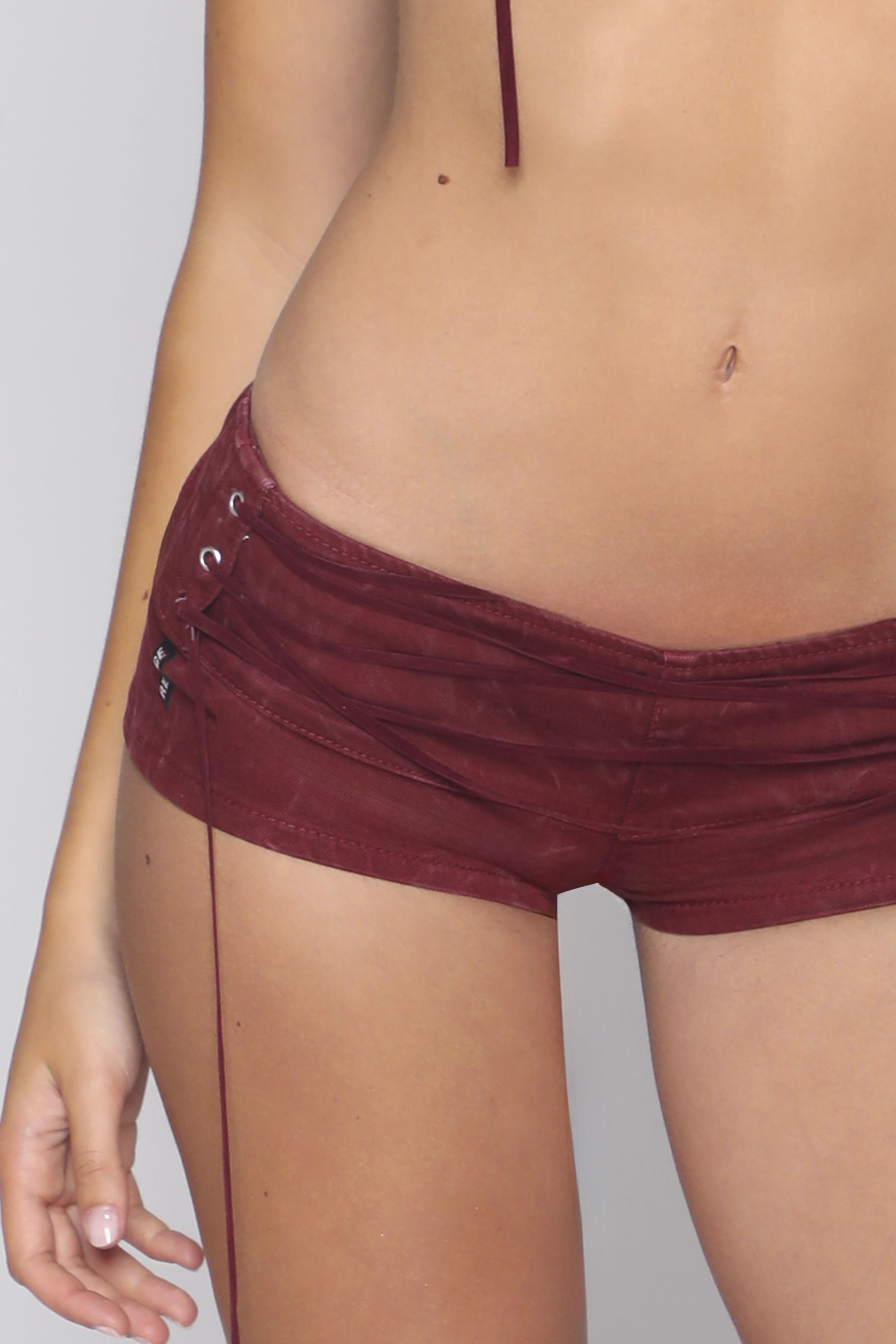Machine-washable CYNDI MICRO SHORT / VELVET
