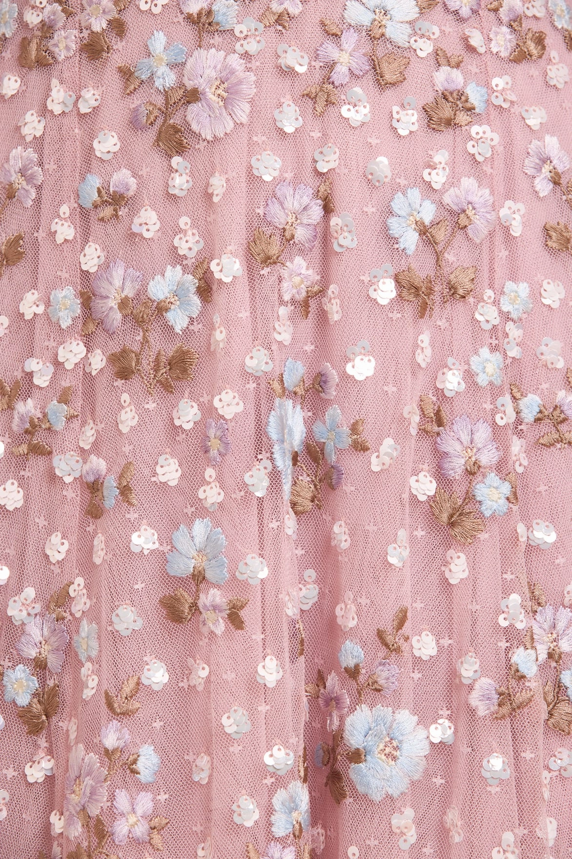 Cozy Base Relaxed Line Dahlia Ditsy Ankle Gown