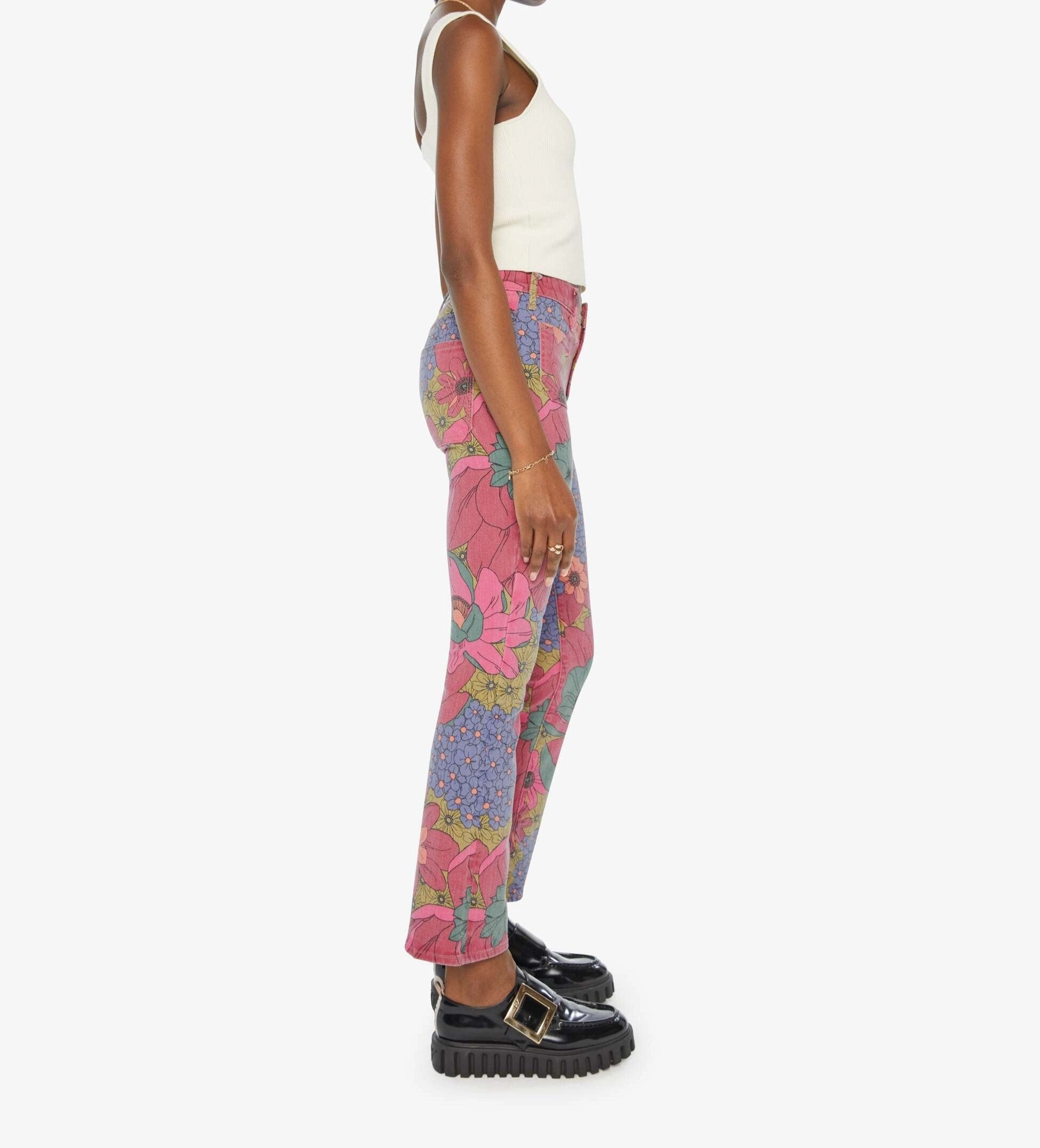 Patch Pocket Insider Flood in Psychic Floral Cool Weather Utility Basic