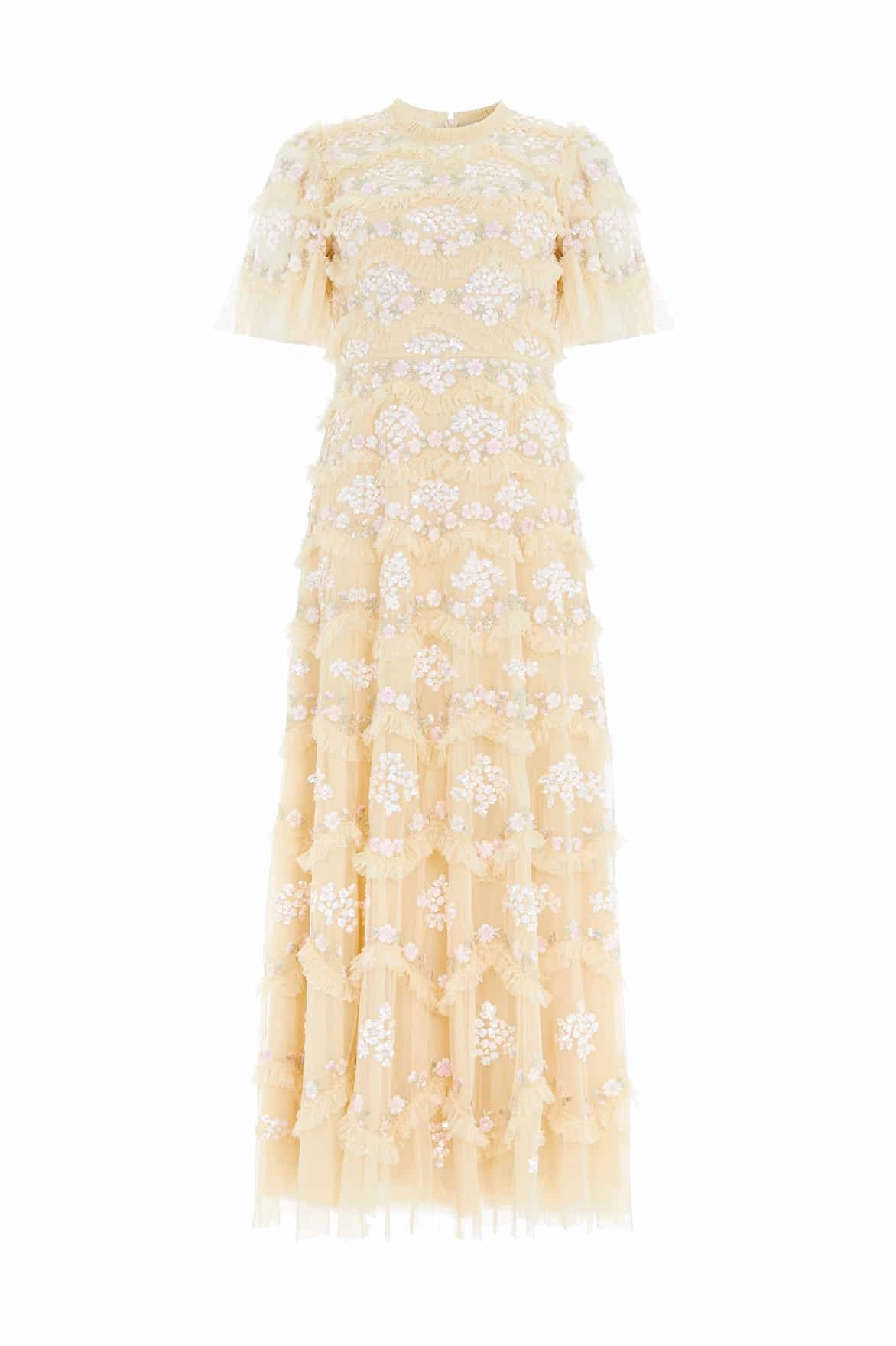 Daisy Wave Ankle Gown Feminine midi gown Sophisticated Look