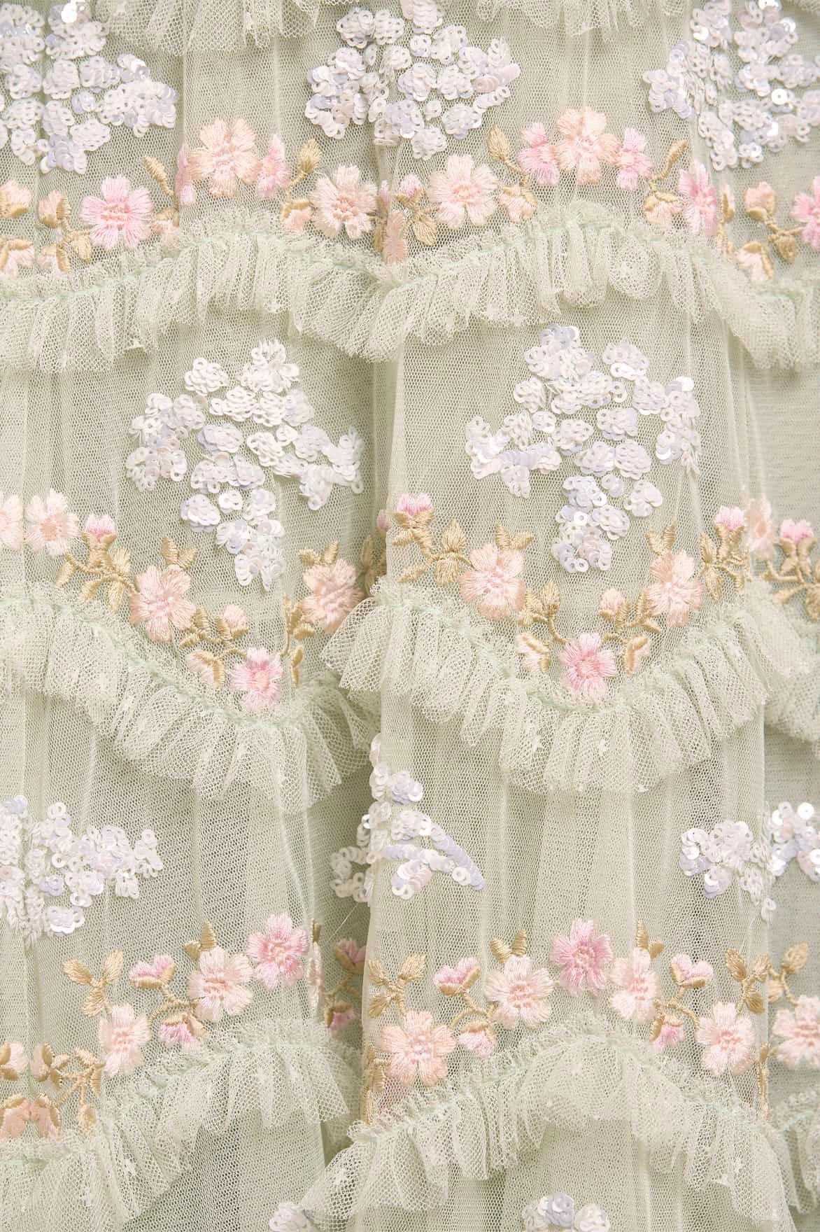 Travel Comfort High-waisted evening piece Daisy Wave Ankle Gown