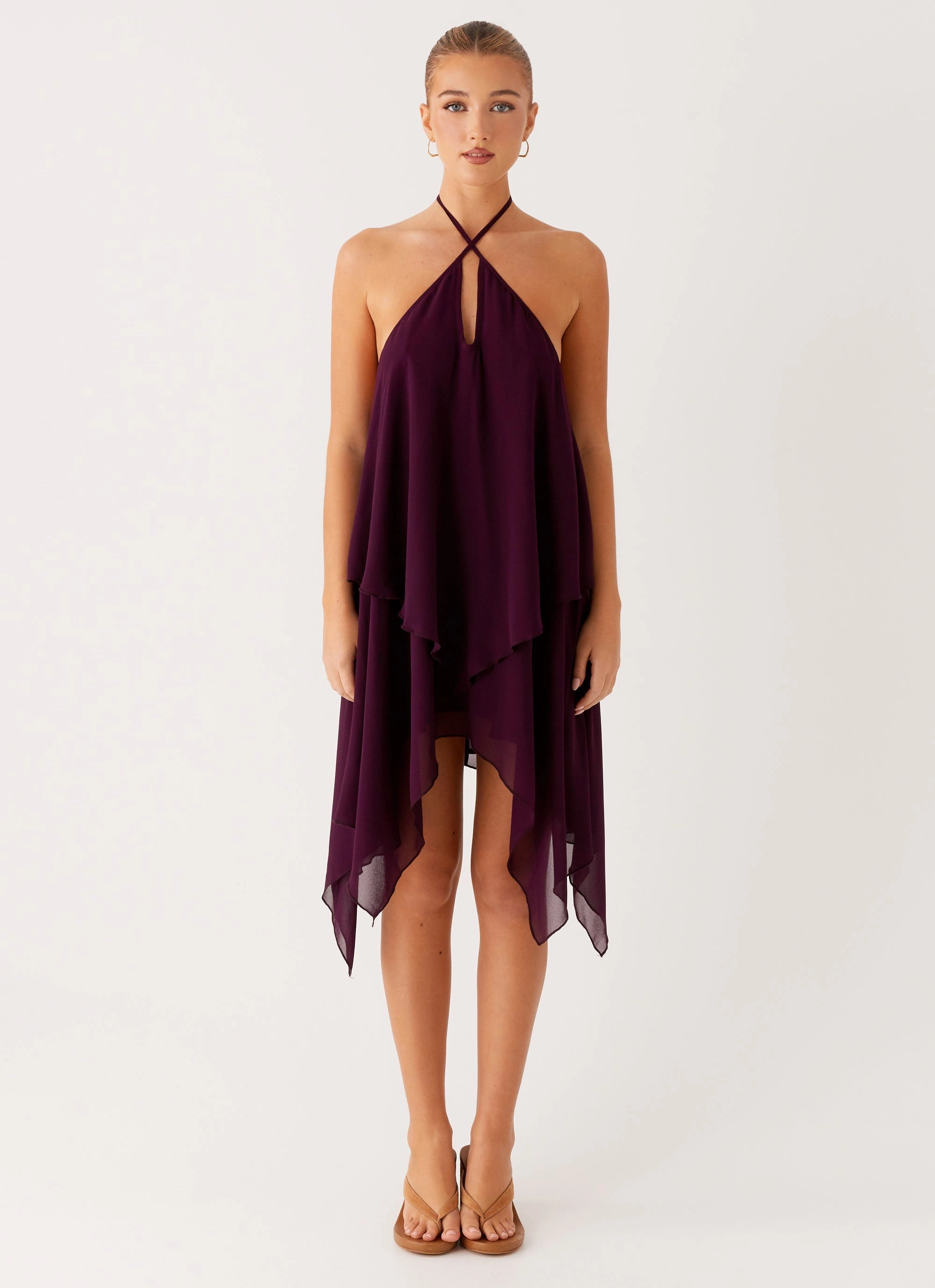 Dalenti Midi Dress - Plum