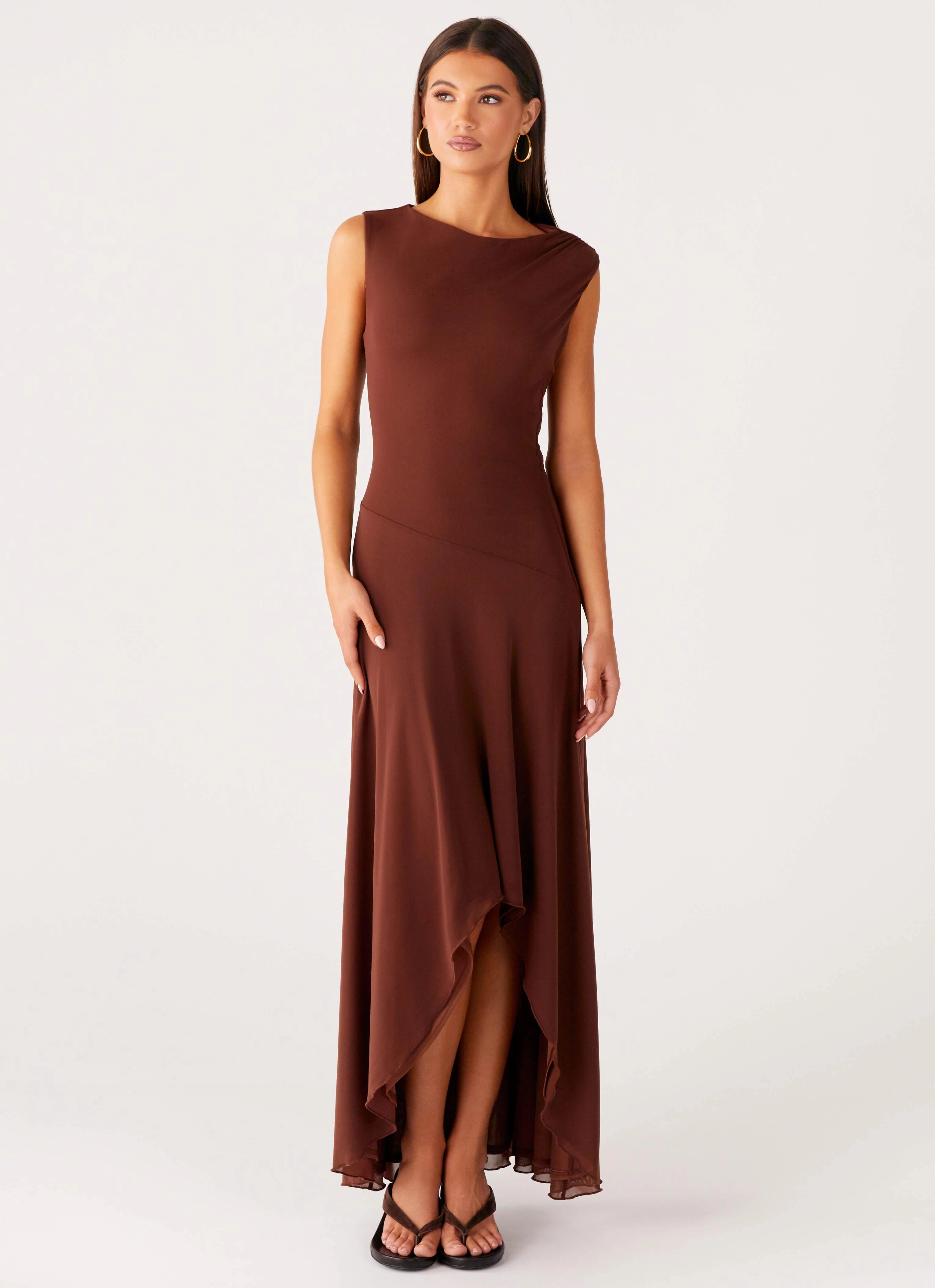 Danika Maxi Dress - Chocolate