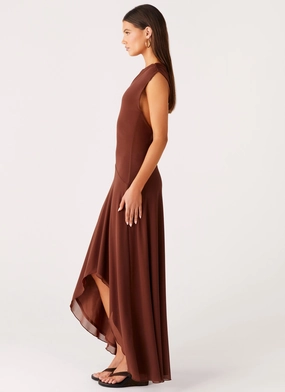 Danika Maxi Dress - Chocolate