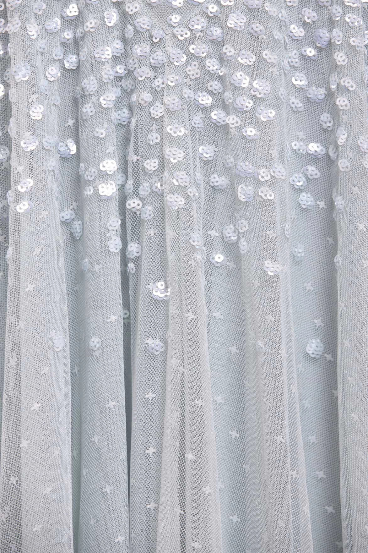 All-season garment Dappled Sequin Off-Shoulder Ballerina Dress