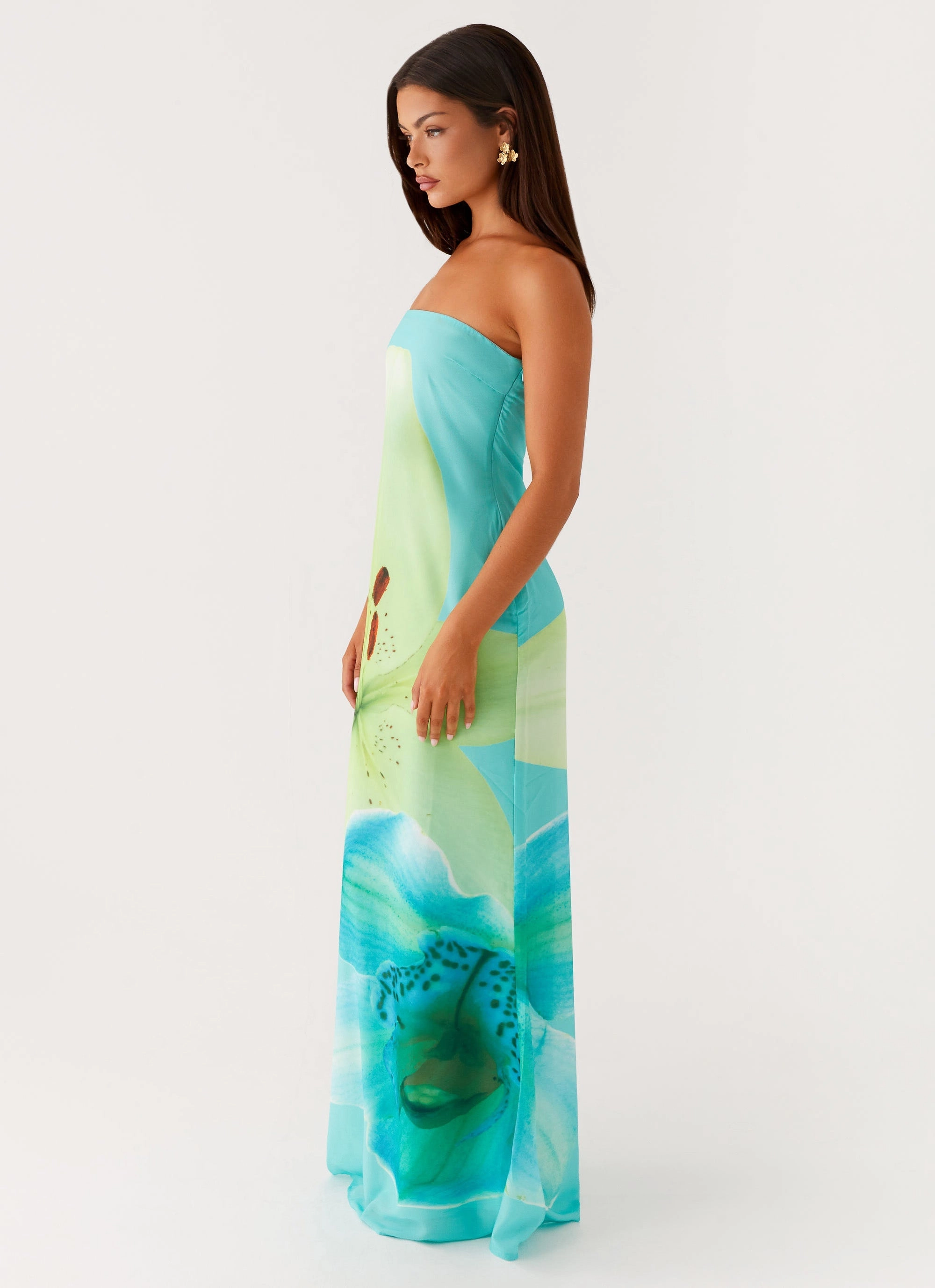 Darcy Maxi Dress - Turquoise Floral