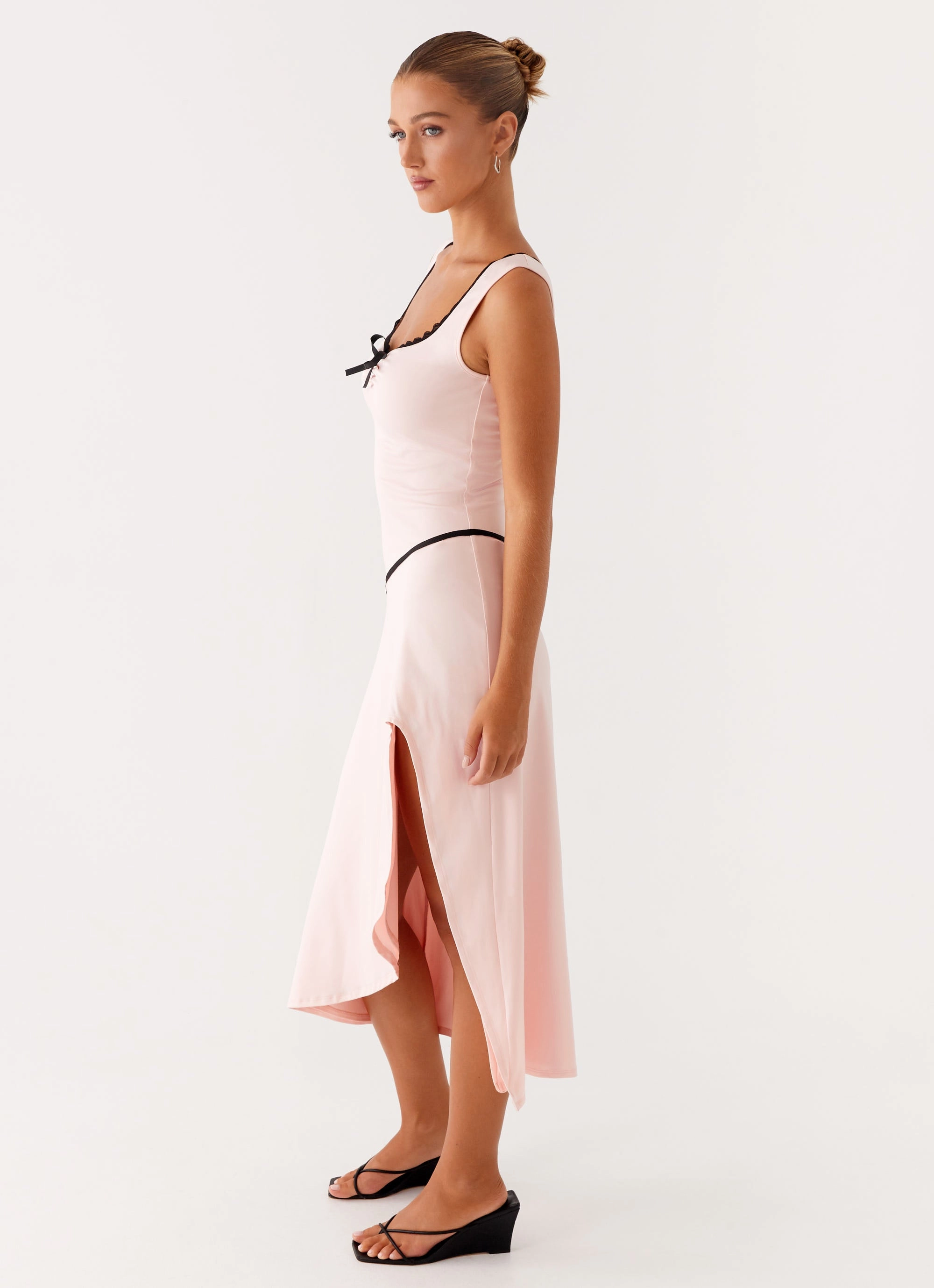 Darlene Midi Dress - Pink