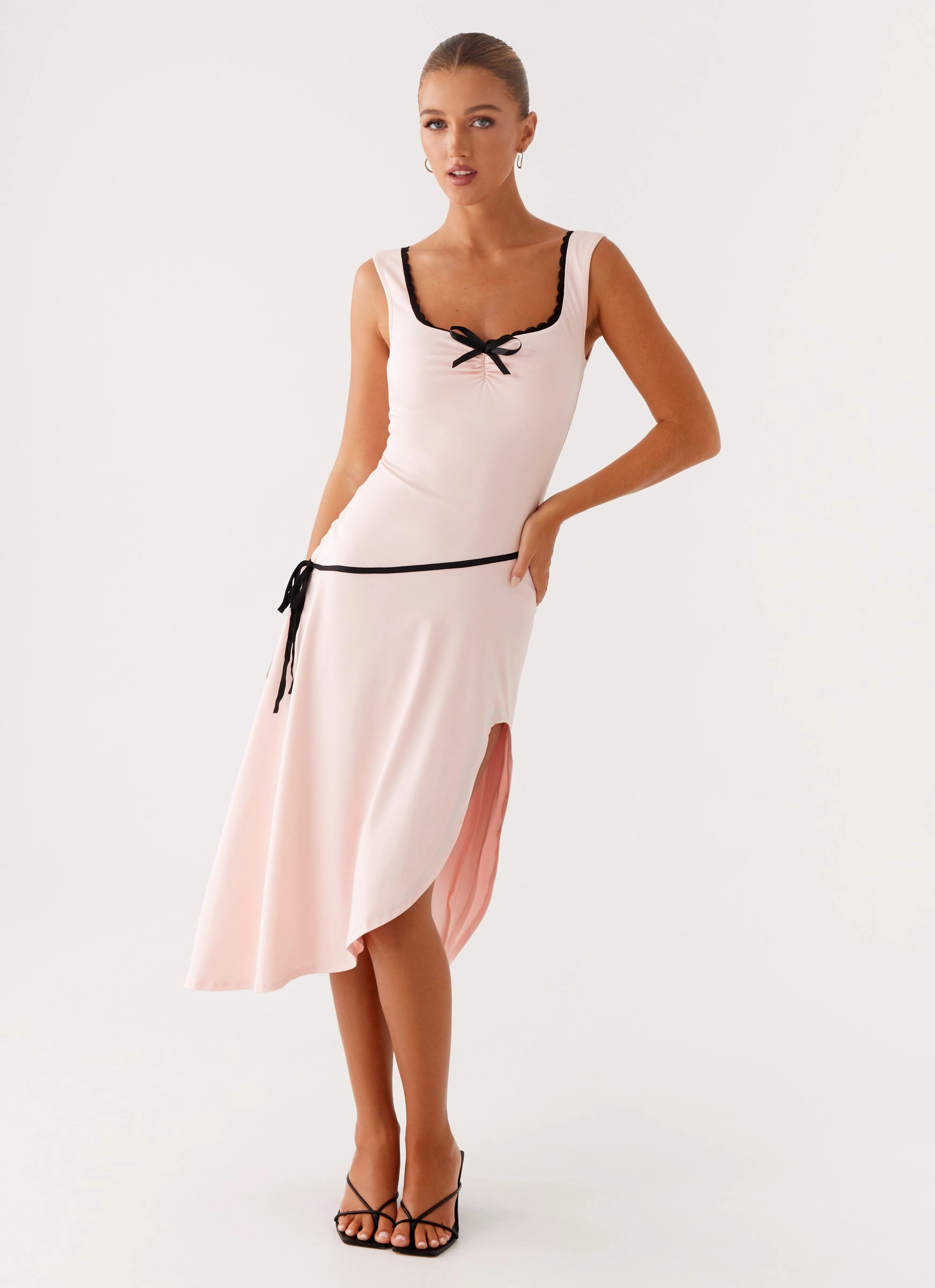 Darlene Midi Dress - Pink