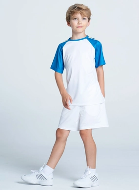 WrinkleResistantTextile Dash Raglan Short Sleeve