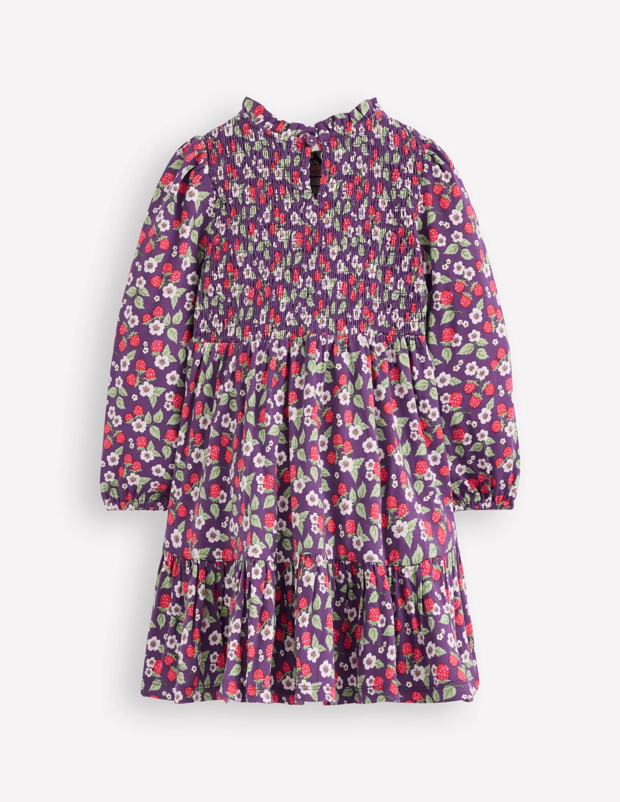 Aurora Long Sleeve Dress-Mystical Purple Vintage Berry Visual Balance Satin-Sleeve