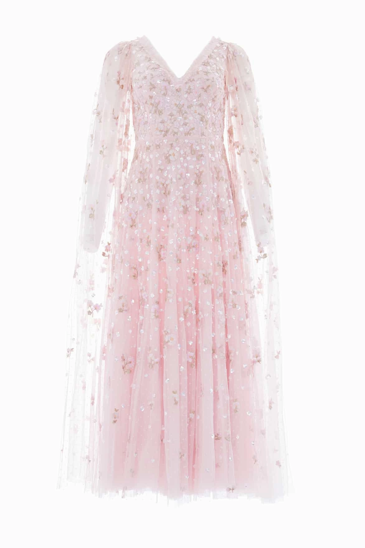 Poised Vibe Dahlia Ditsy Ankle Gown