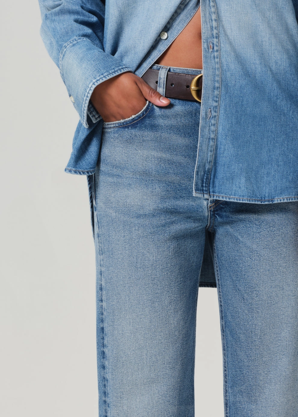 Delfina High Rise Straight in Elsinore Stretch Classic Wear