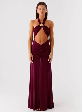 Deltina Maxi Dress - Boysenberry